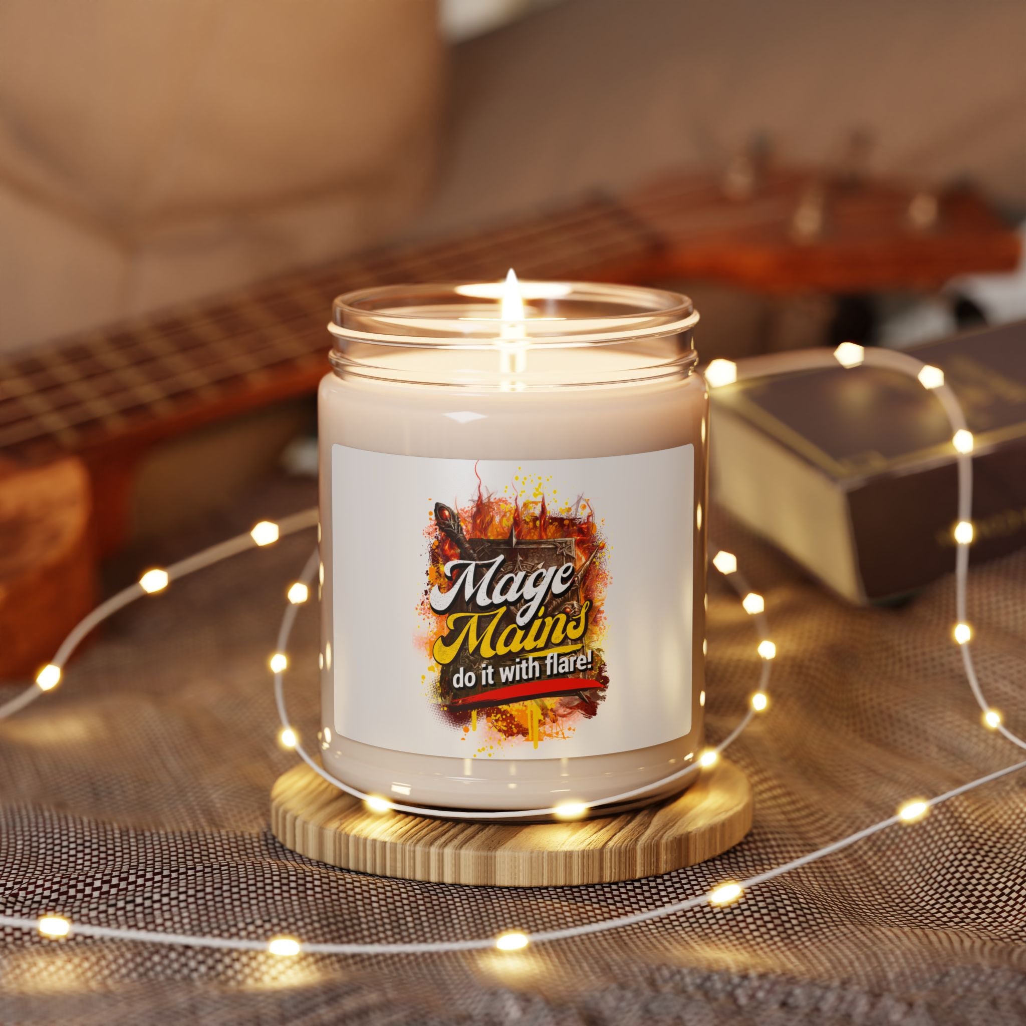 Scented Soy Candle — "Mage Mains Do It With Flare" 9oz