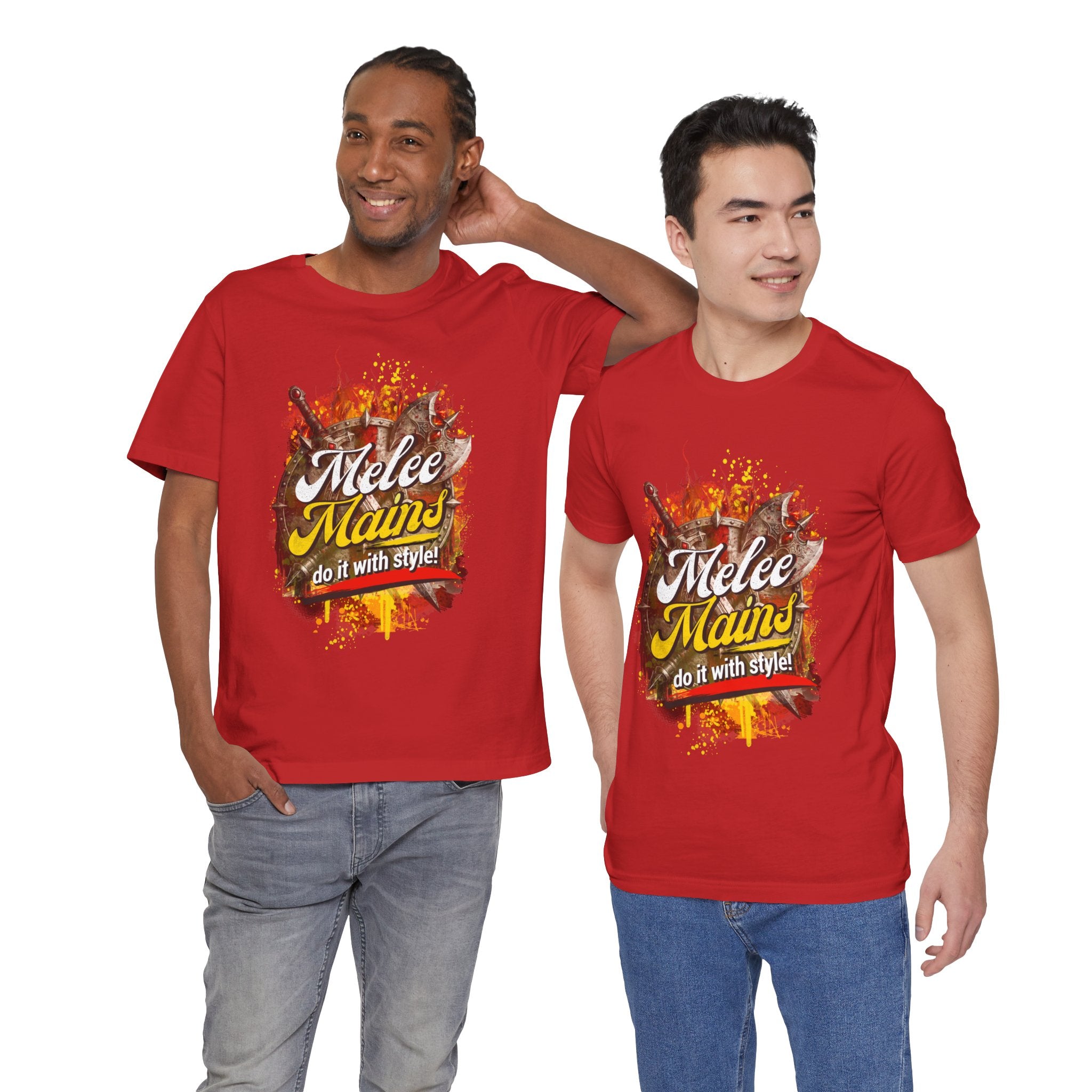 Melee Mains Graphic Tee — “Melee Mains do it with style!” Gamer T‑Shirt