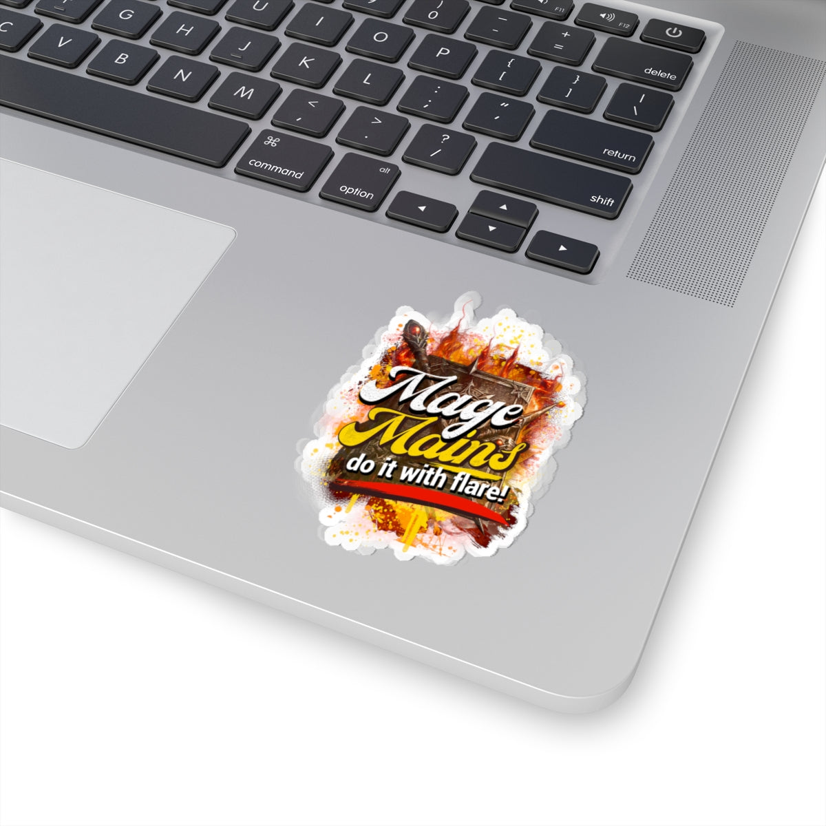 Mage Mains Kiss-Cut Sticker — “Do It With Flare!” Fantasy Gamer Decal