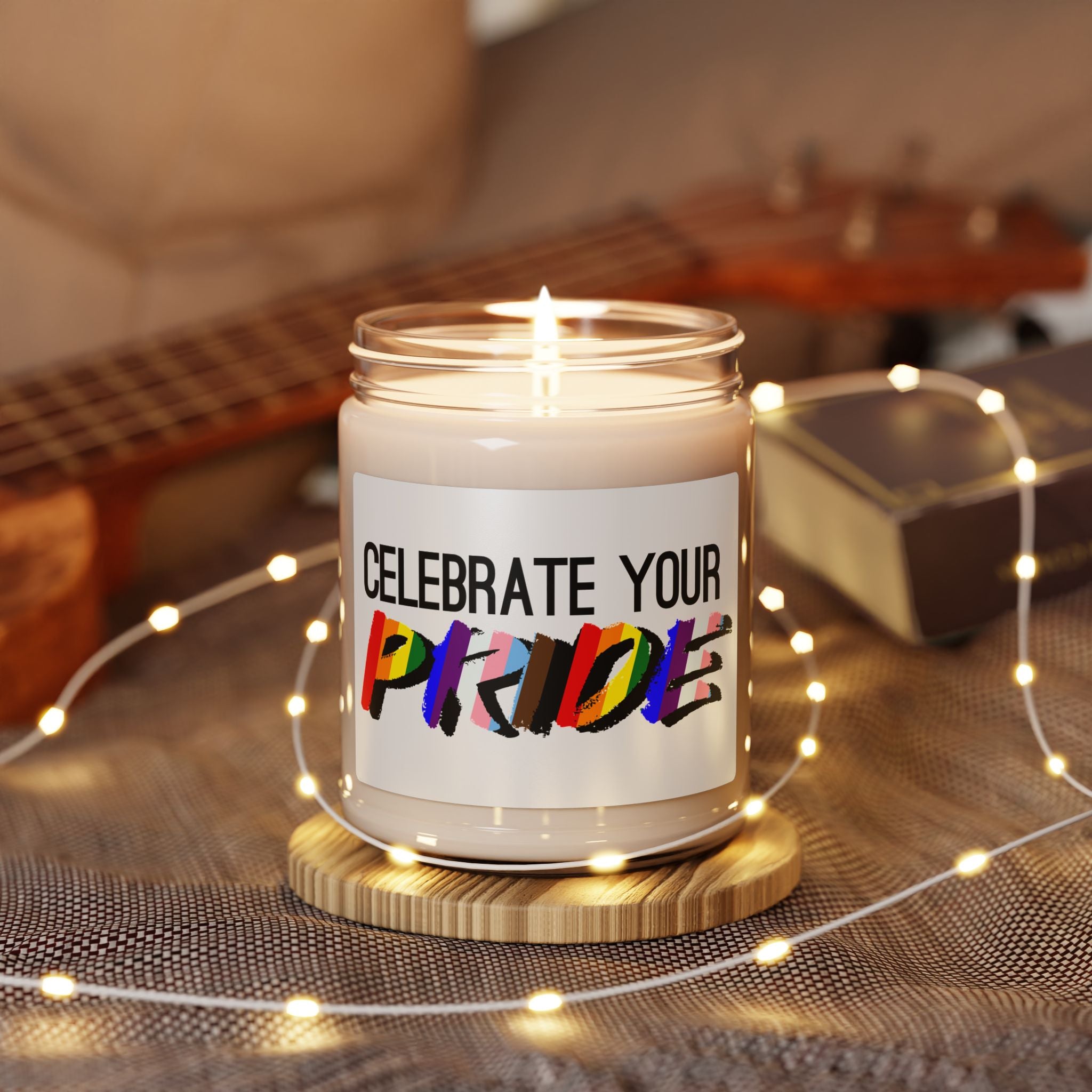 Celebrate Your Pride Scented Soy Candle — 9oz LGBTQ+ Rainbow Gift