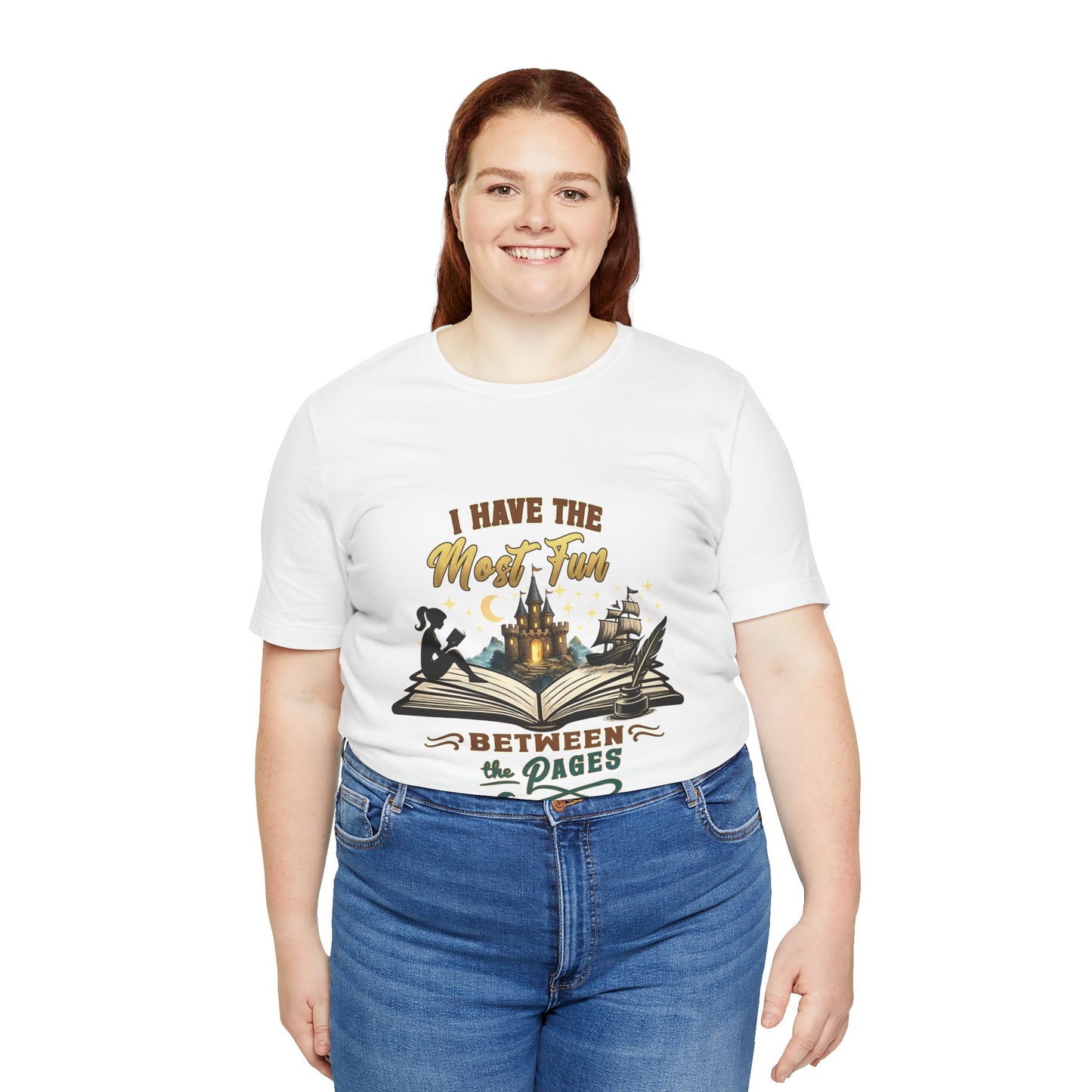 I Have the Most Fun Between the Pages Shirt | Fantasy Book Lover Tee | BookTok Reader Gift