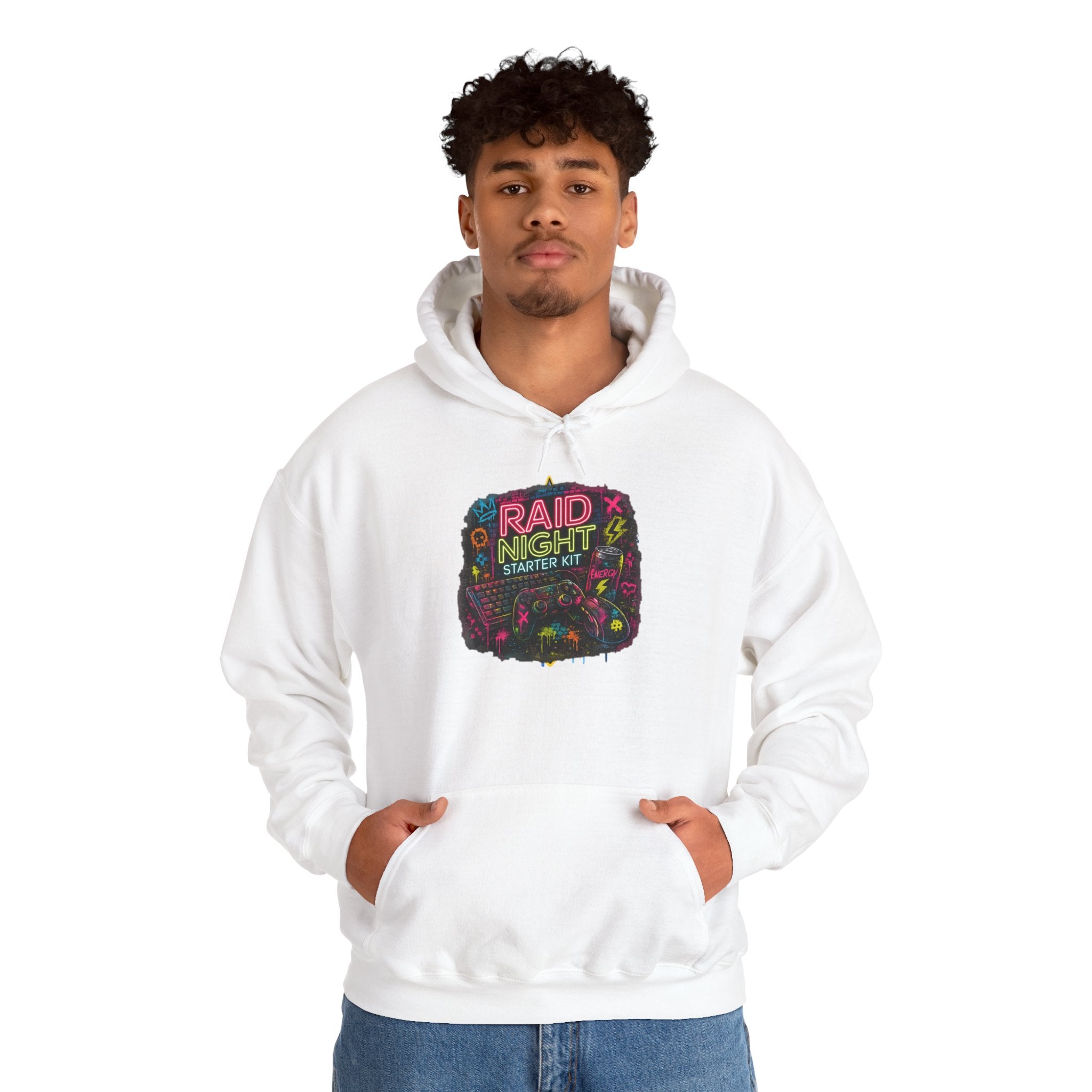 Raid Night Starter Kit | Retro Neon Gamer Hoodie