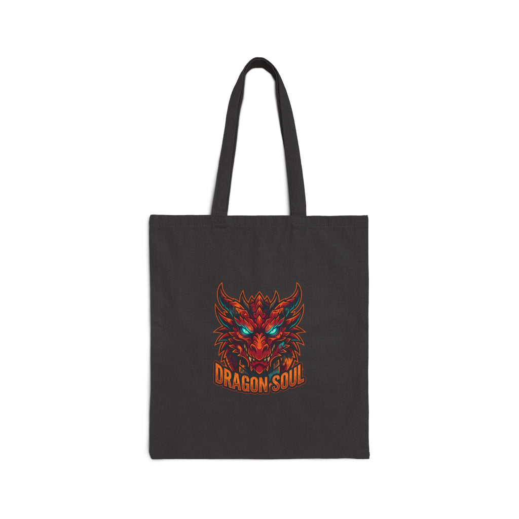 Dragon Soul Tote, dragon fantasy art, mythical creature, tattoo style
