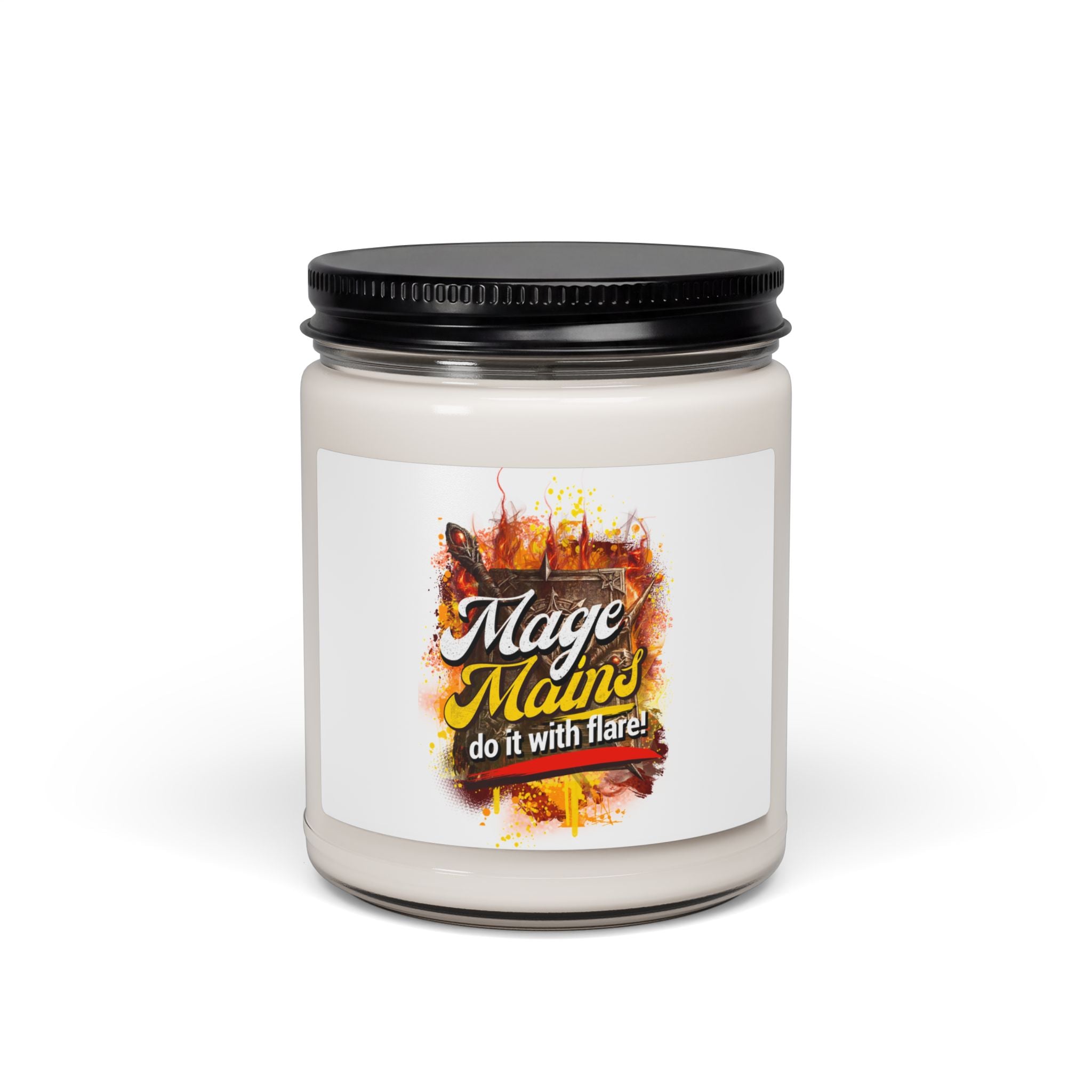 Scented Soy Candle — "Mage Mains Do It With Flare" 9oz