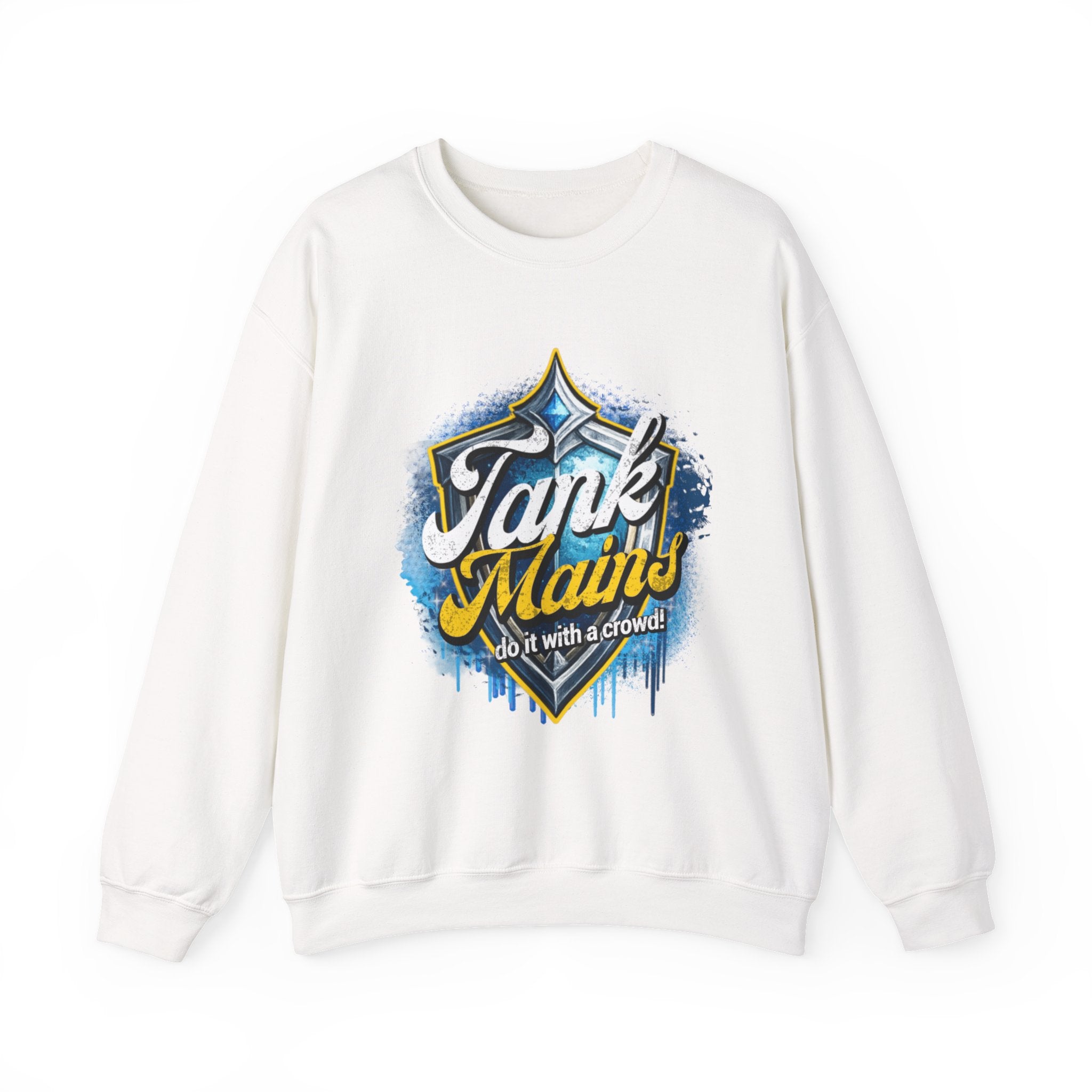 Tank Mains Crewneck Sweatshirt — Gamer Esports Graphic Pullover