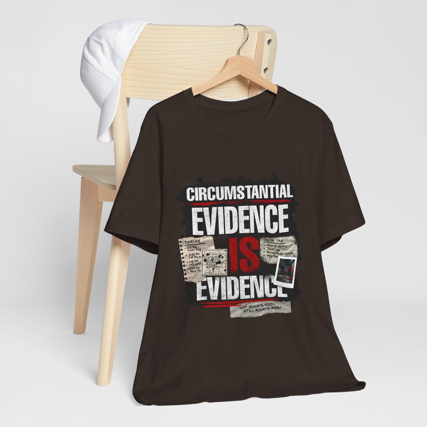 Circumstantial Evidence Is Evidence | True Crime Grunge Graphic Tee
