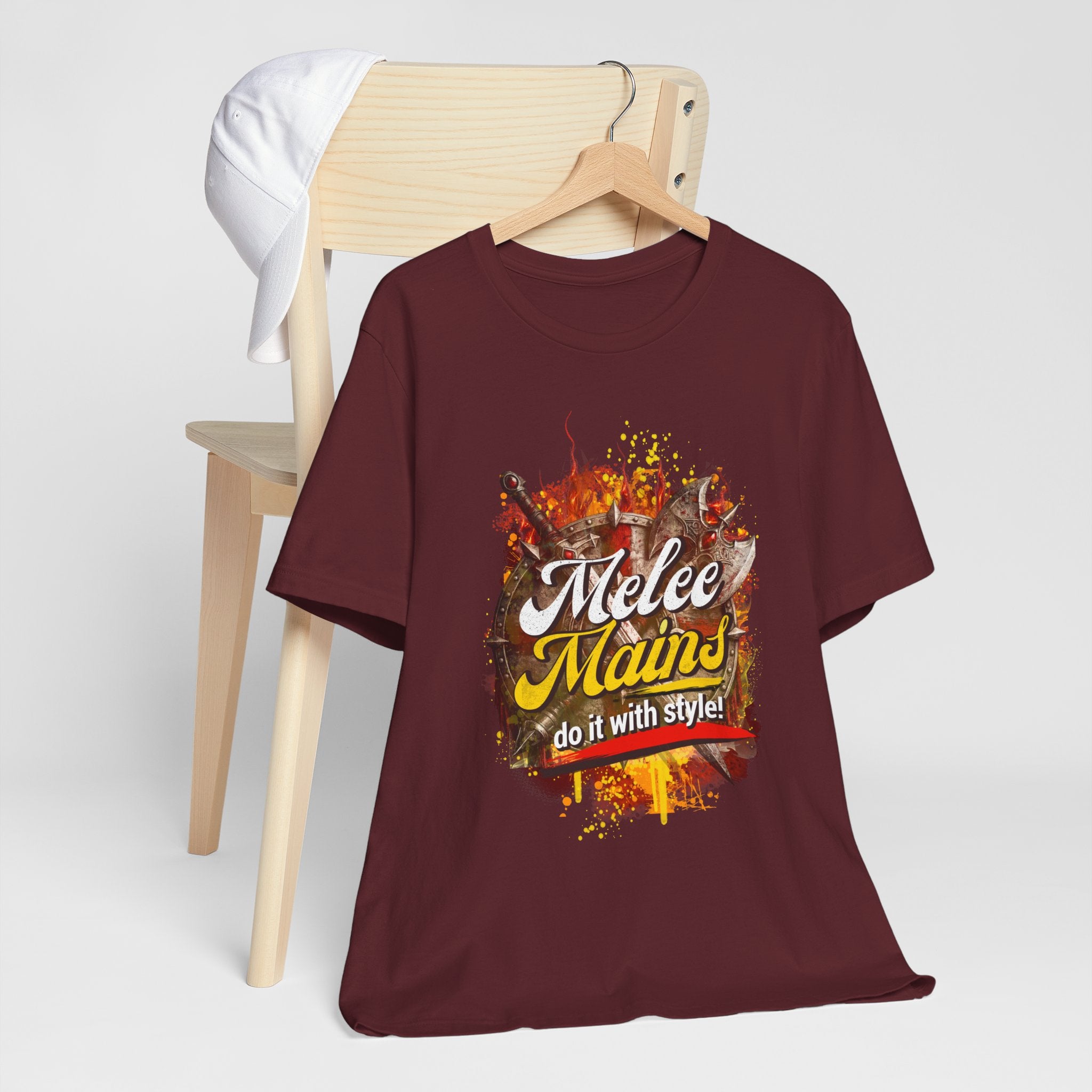 Melee Mains Graphic Tee — “Melee Mains do it with style!” Gamer T‑Shirt