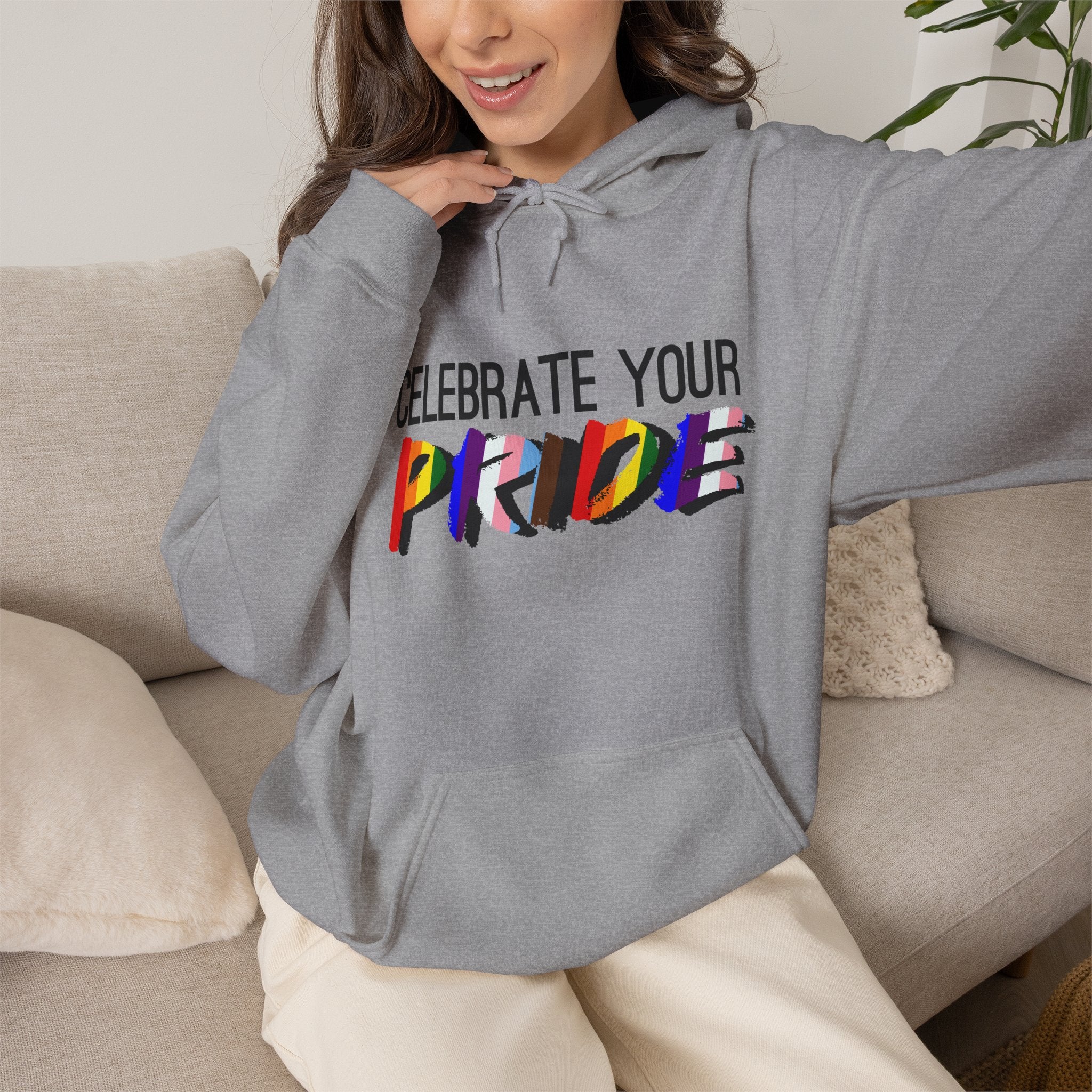 Celebrate Your Pride Hoodie — Rainbow LGBTQ+ Pride Pullover