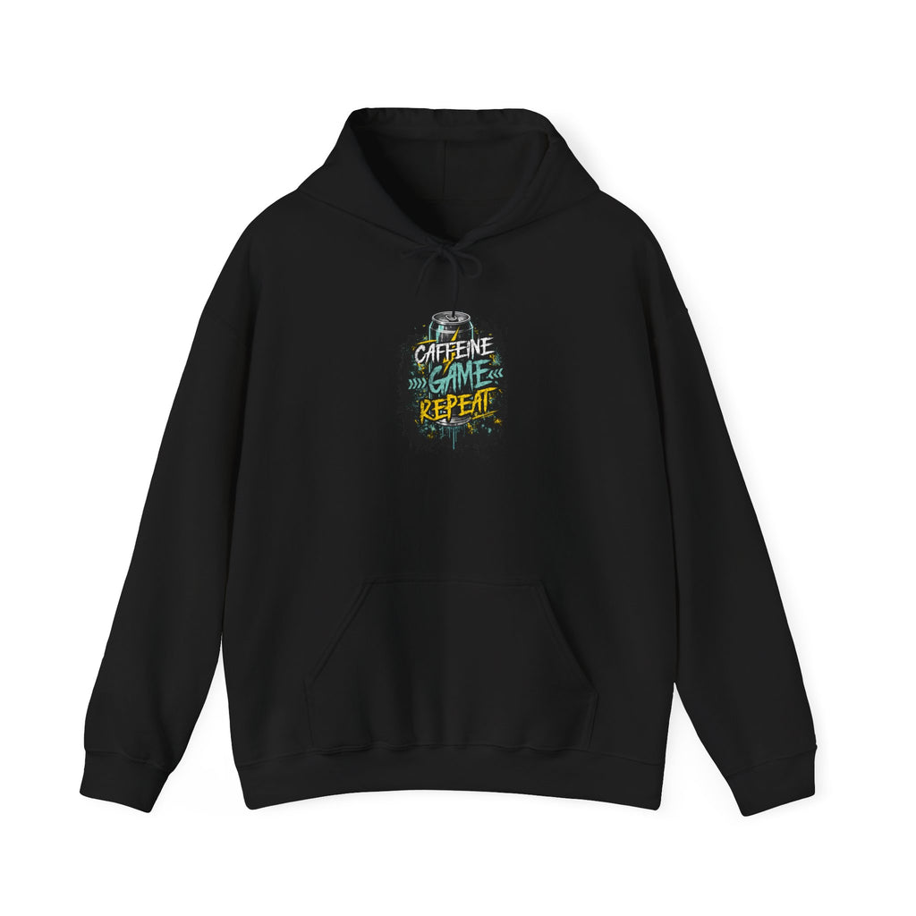 Caffeine Game Repeat | Gaming, E-Sports Hoodie