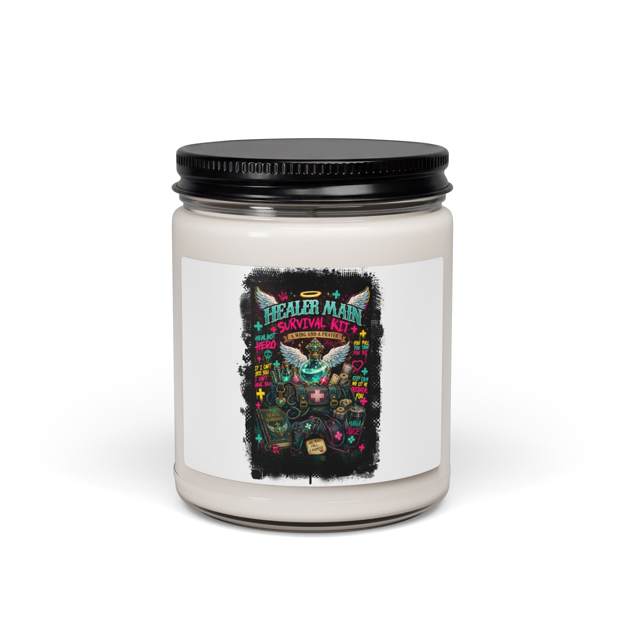 Healer Main Survival Kit | Gamer Scented Soy Candle (9oz)