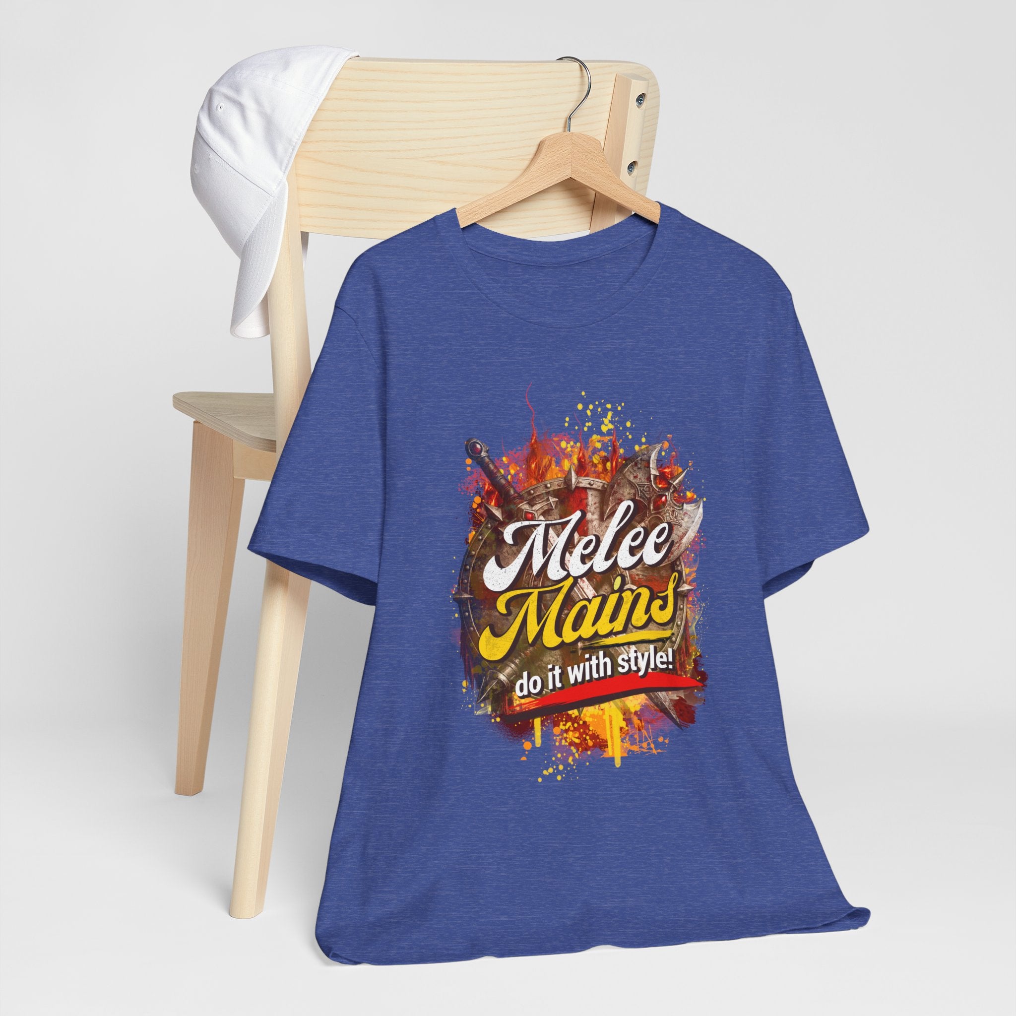 Melee Mains Graphic Tee — “Melee Mains do it with style!” Gamer T‑Shirt
