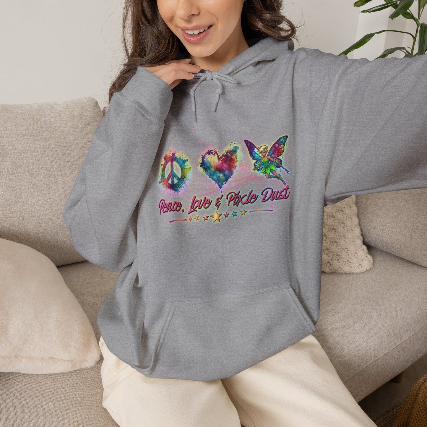 Peace, Love & Pixie Dust Fantasy Pullover Hoodie