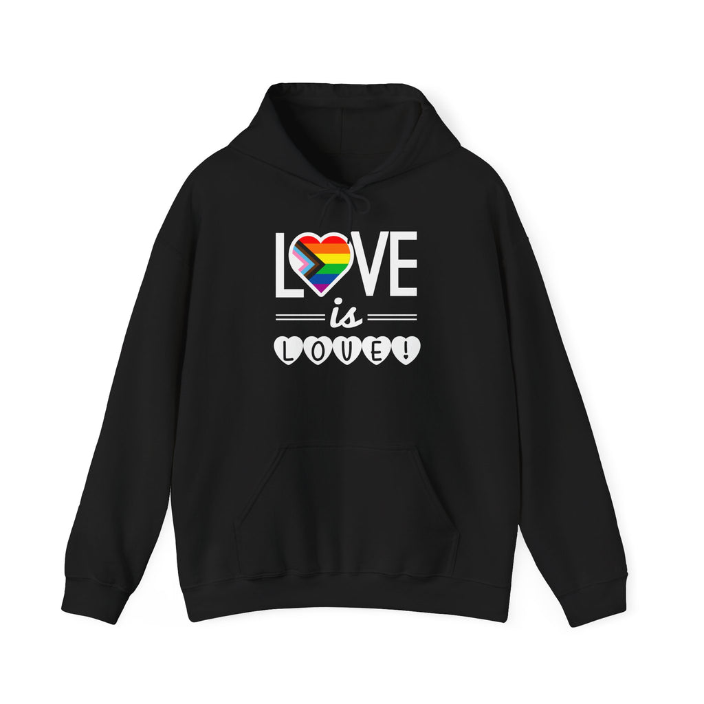 Love Is Love Hoodie — Rainbow Heart Pride Pullover