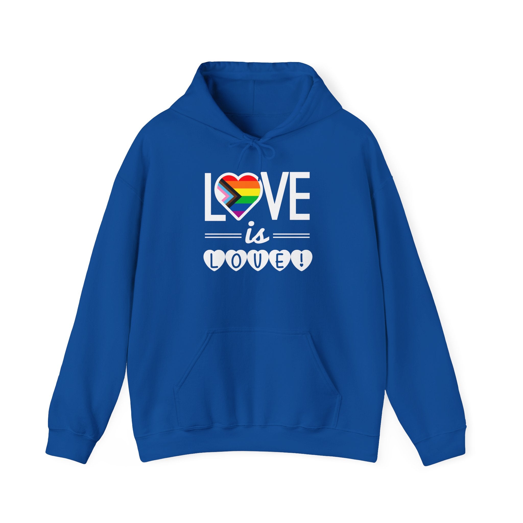 Love Is Love Hoodie — Rainbow Heart Pride Pullover