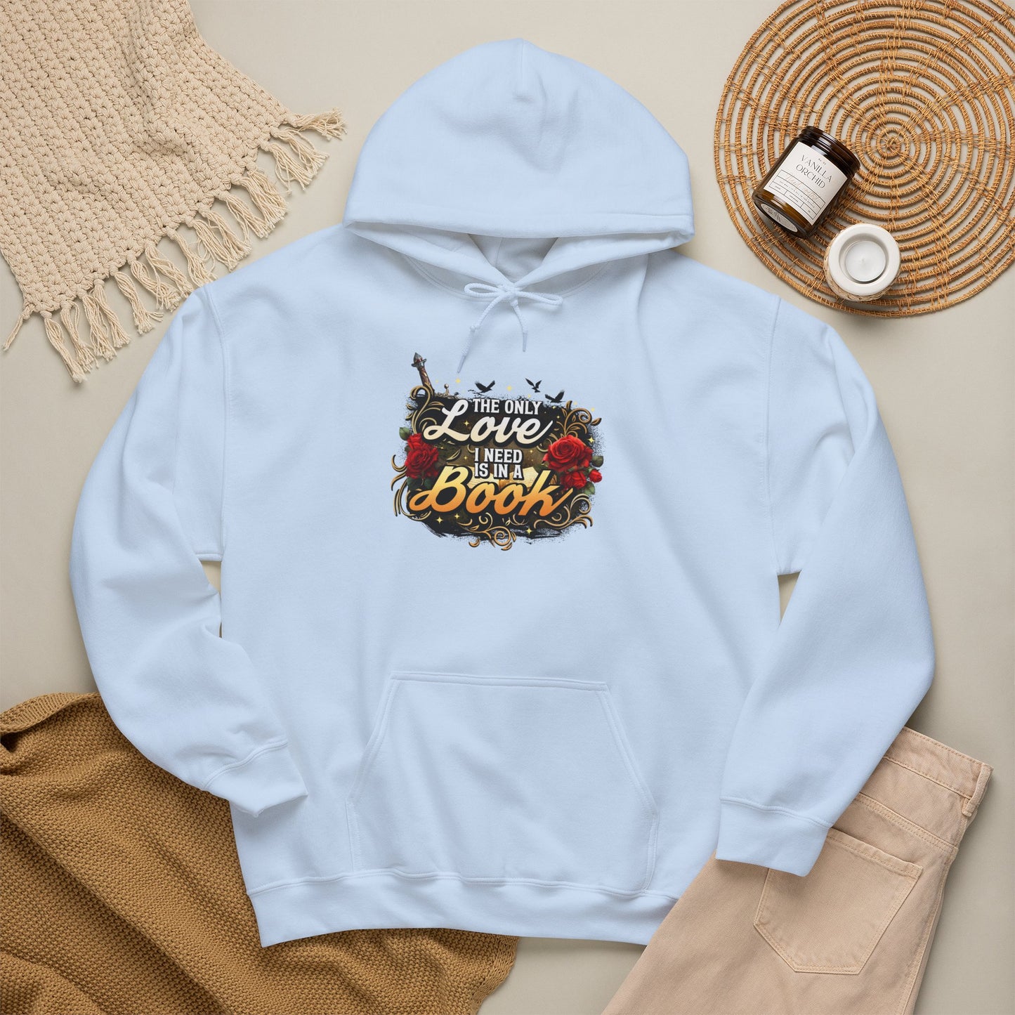 The Only Love I Need Is in a Book Hoodie | BookTok Romantasy Hoodie