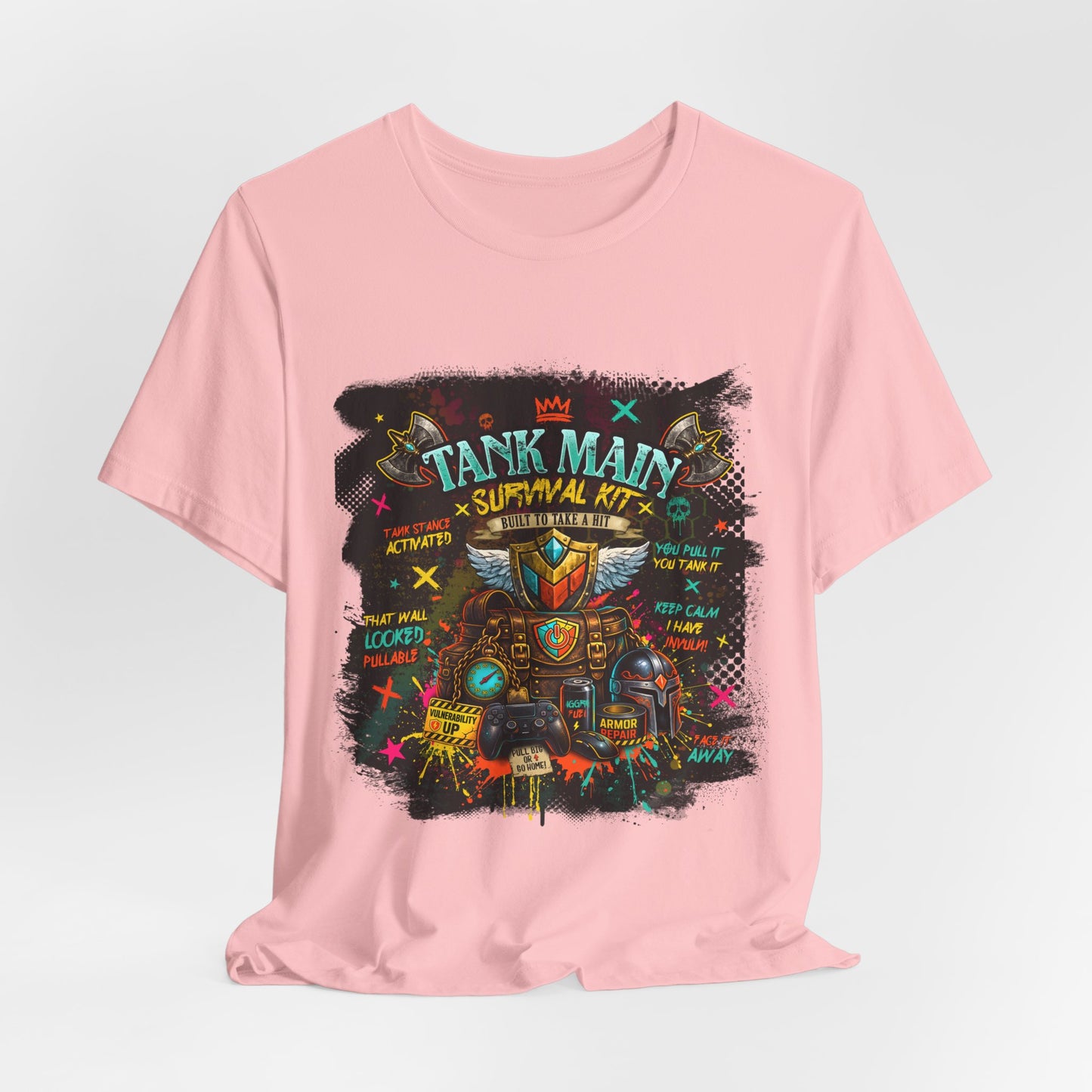 Tank Main Survival Kit – MMORPG Gamer T-Shirt