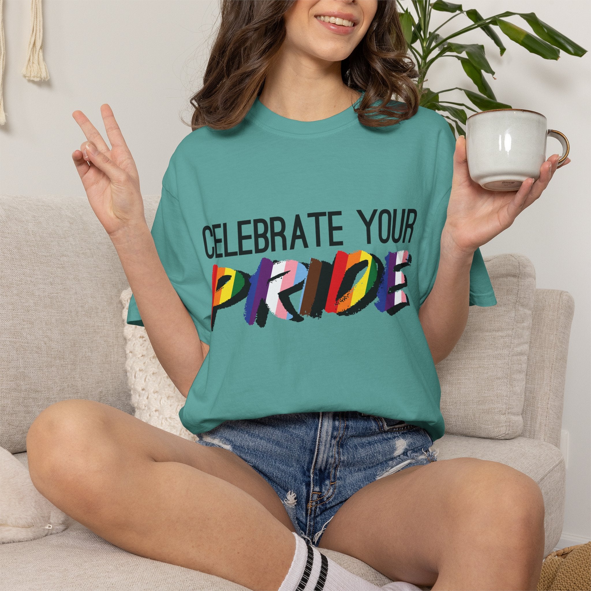 Celebrate Your Pride T-Shirt — Rainbow LGBTQ+ Pride Tee