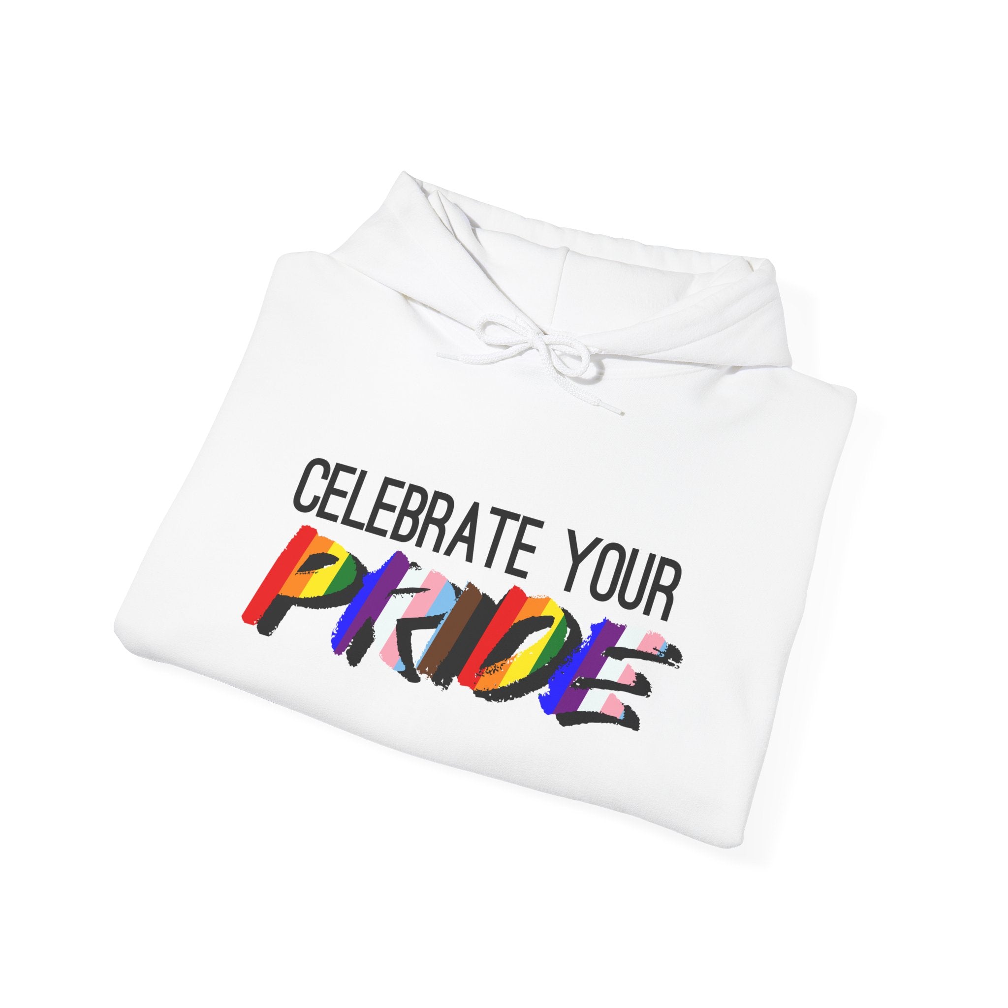 Celebrate Your Pride Hoodie — Rainbow LGBTQ+ Pride Pullover