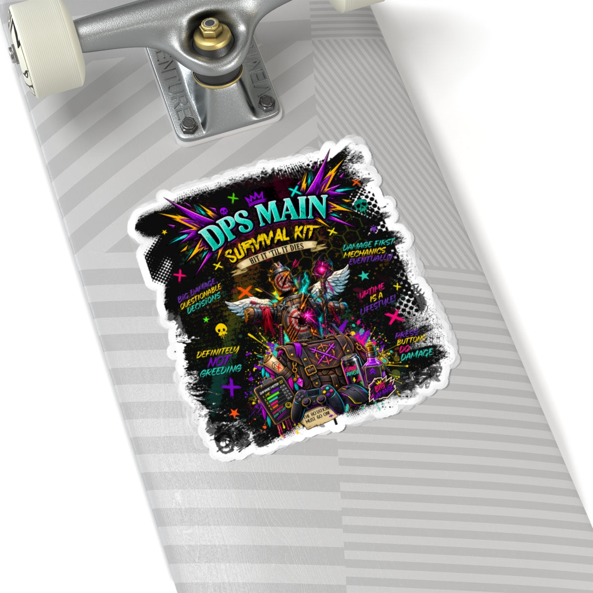 DPS Main Survival Kit | Neon Gamer Vinyl Sticker