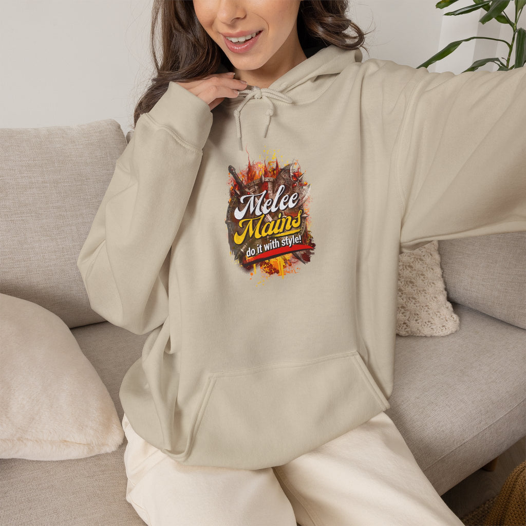 Melee Mains Do it with Style - Gaming, ESports Graphic Hoodie