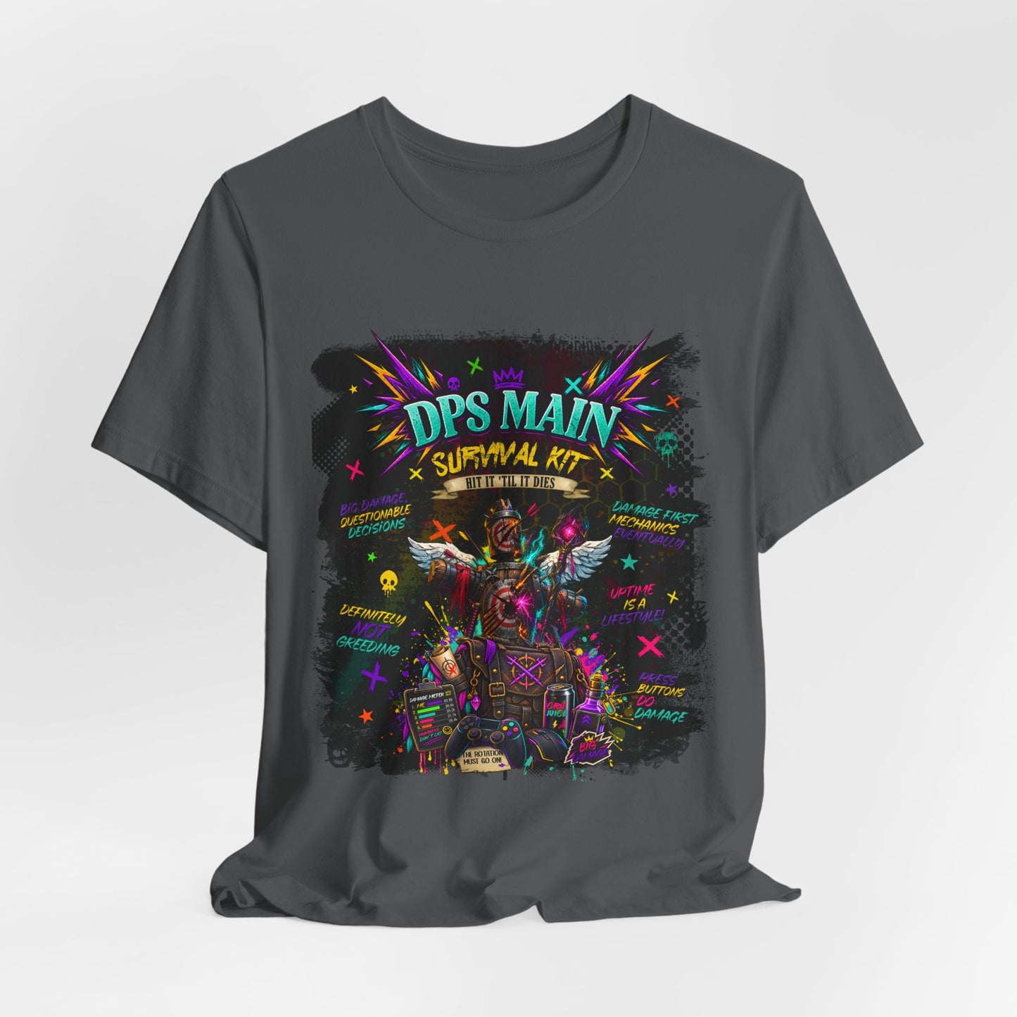 DPS Main Survival Kit – MMORPG Gamer T-Shirt