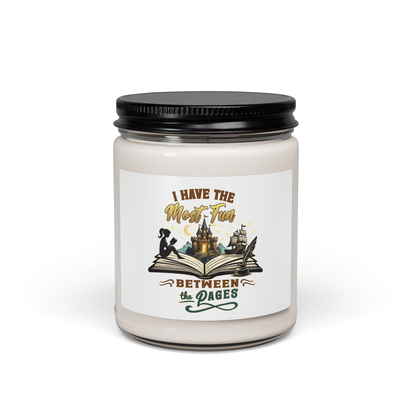 I Have the Most Fun Between the Pages Scented Candle | Fantasy Book Lover Gift