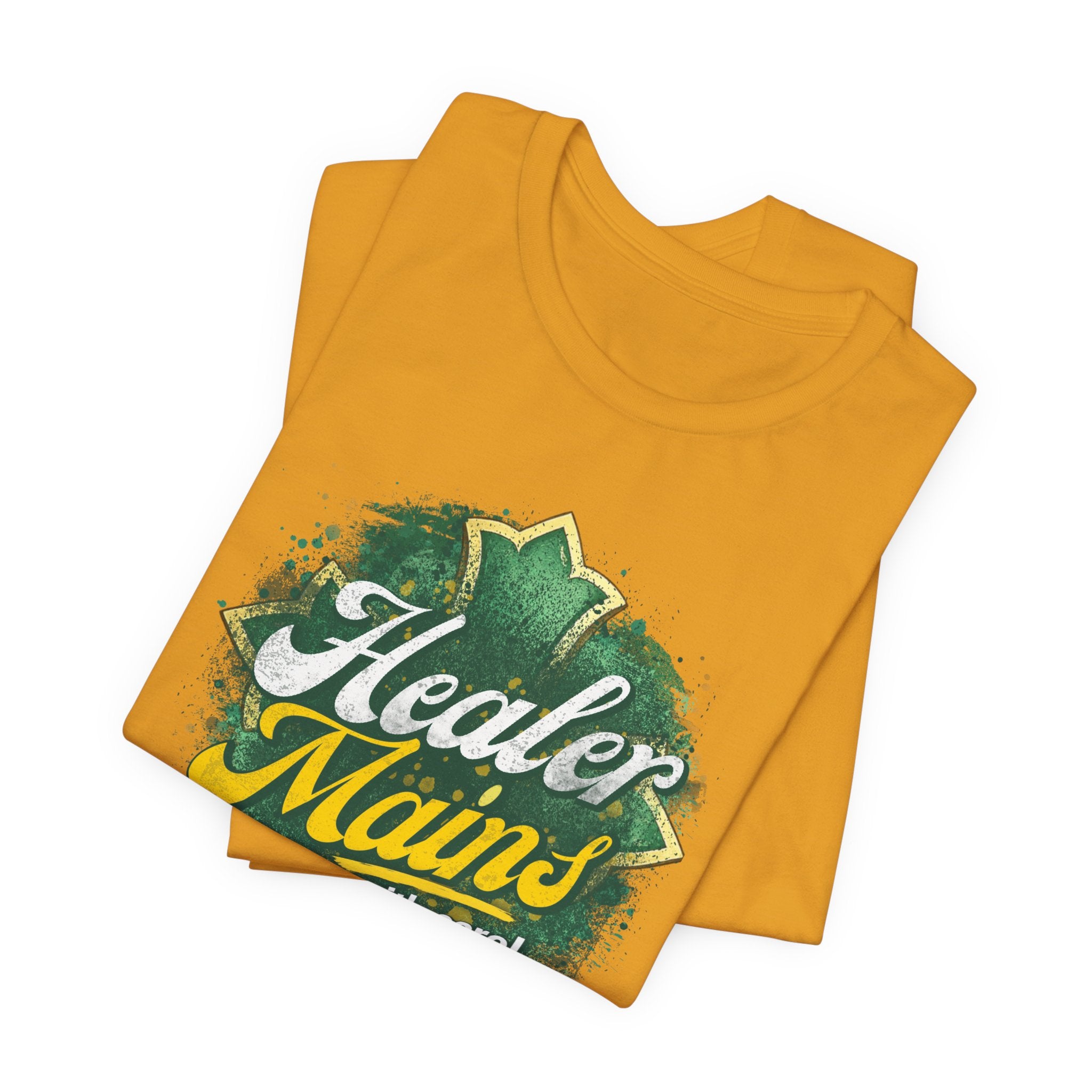 Healer Mains T-Shirt – “Do It With Care” Gamer Healer Tee