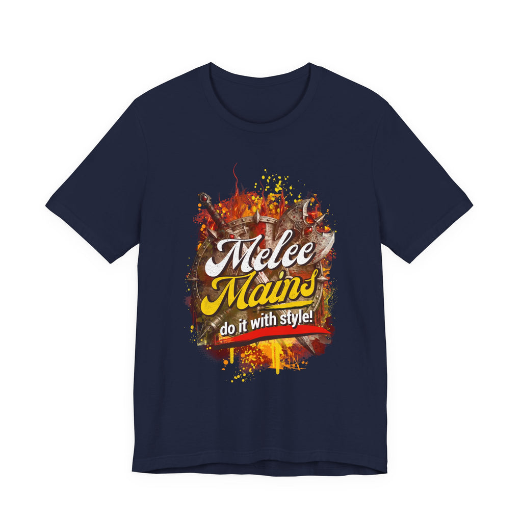 Melee Mains Graphic Tee — “Melee Mains do it with style!” Gamer T‑Shirt