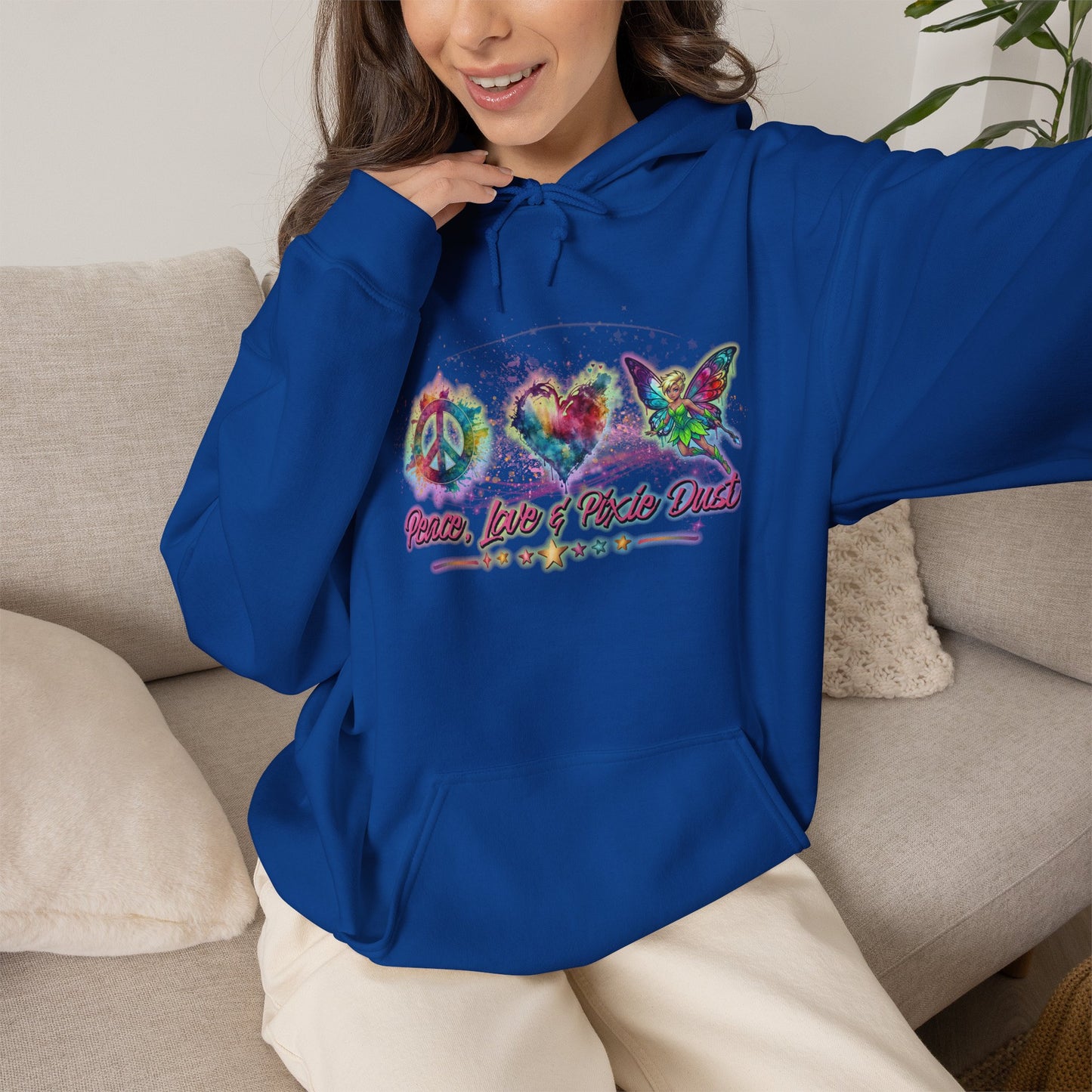 Peace, Love & Pixie Dust Fantasy Pullover Hoodie