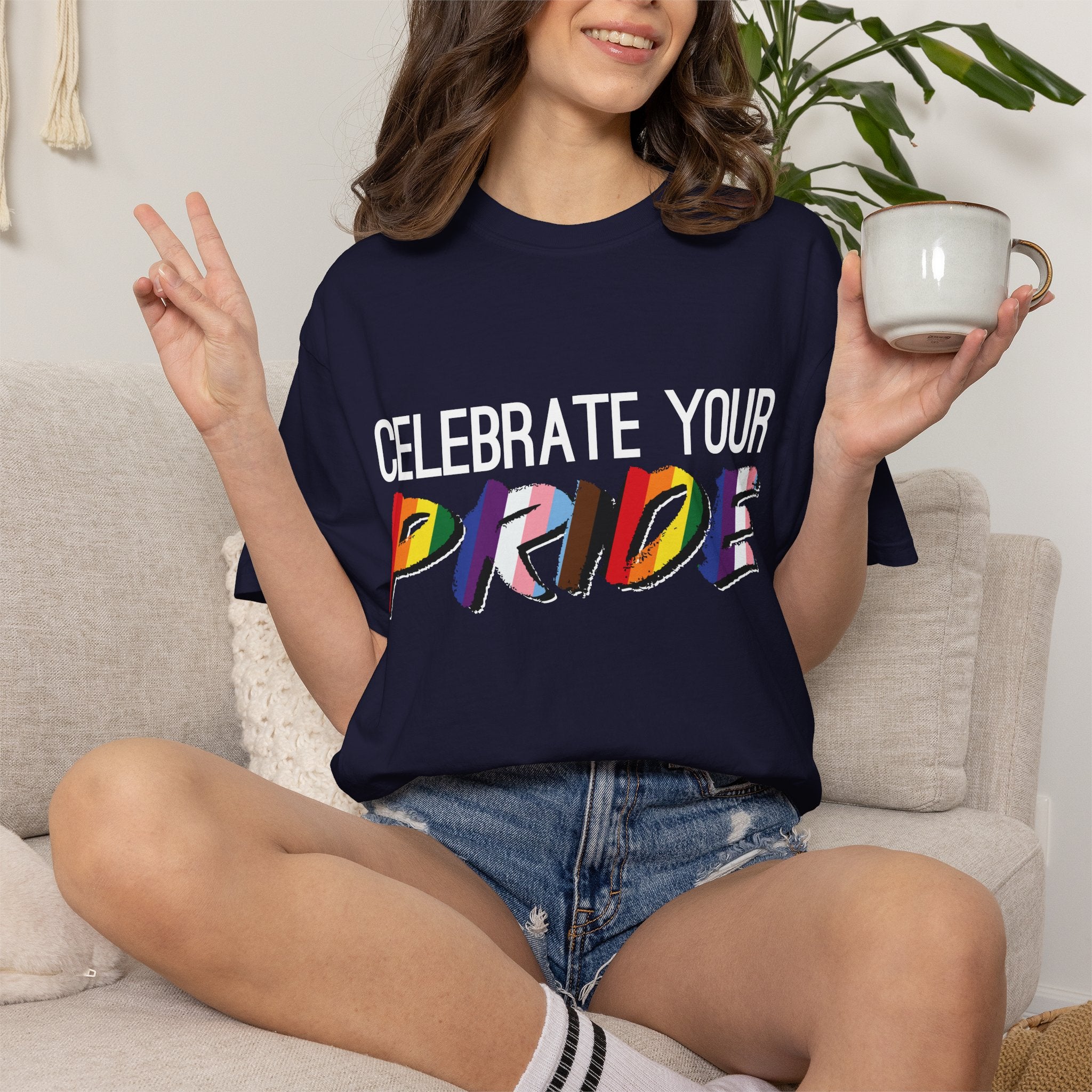Celebrate Your Pride T-Shirt — Rainbow LGBTQ+ Pride Tee