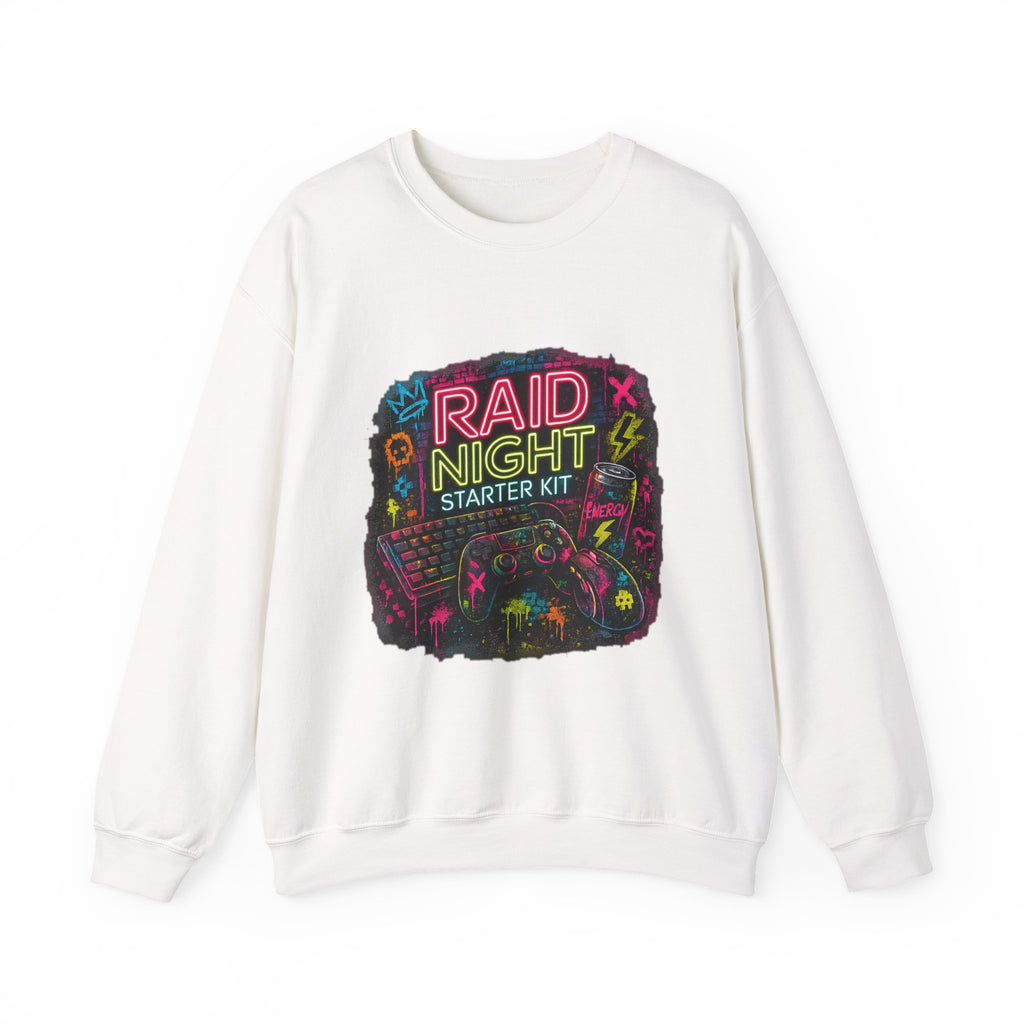 Raid Night Starter Kit | Retro Neon Gamer Sweatshirt