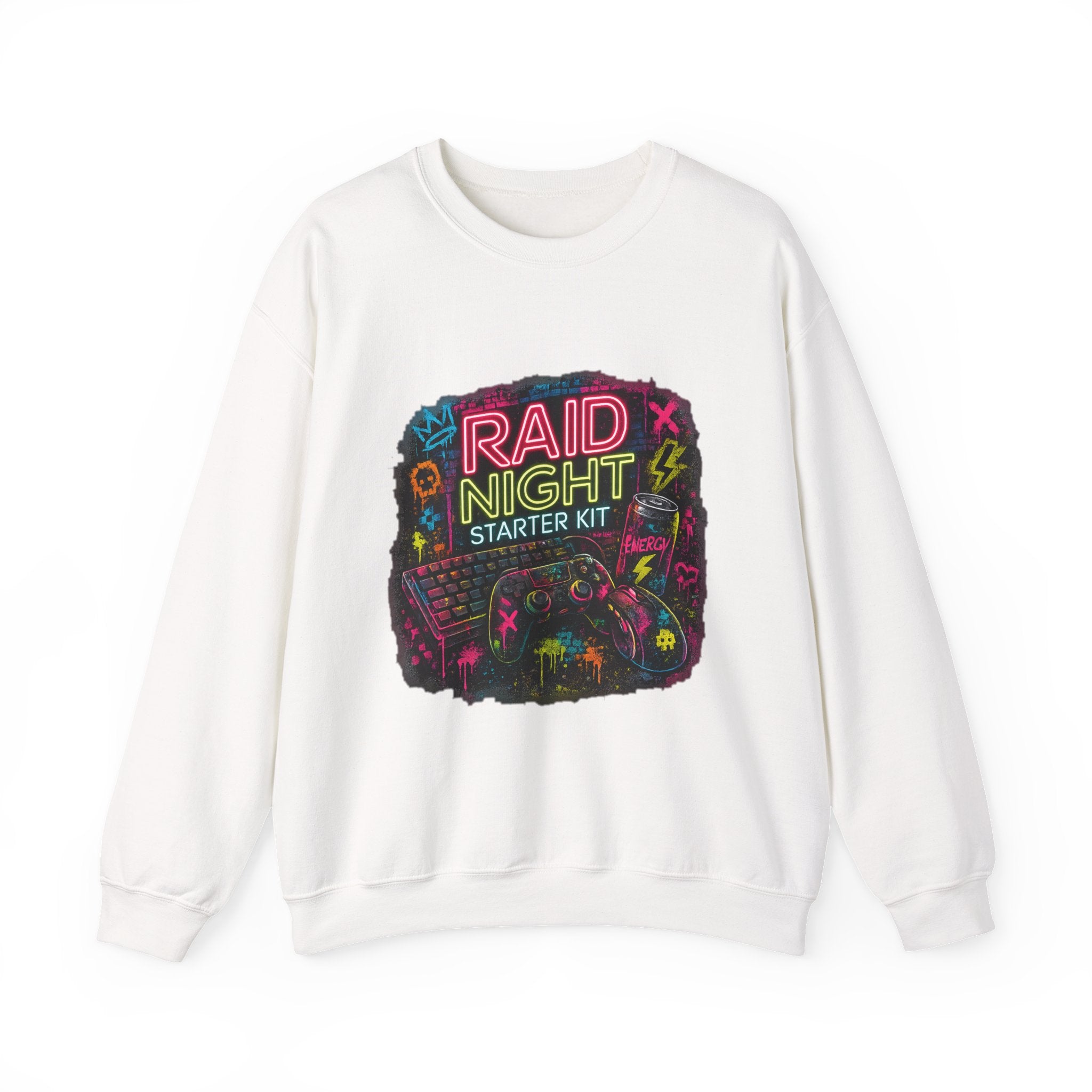 Raid Night Starter Kit | Retro Neon Gamer Sweatshirt