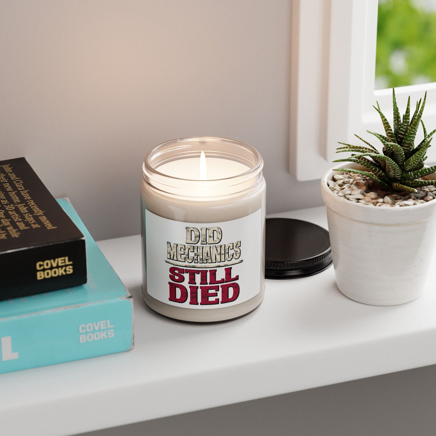 Did Mechanics, Still Died | Gamer Scented Soy Candle (9oz)