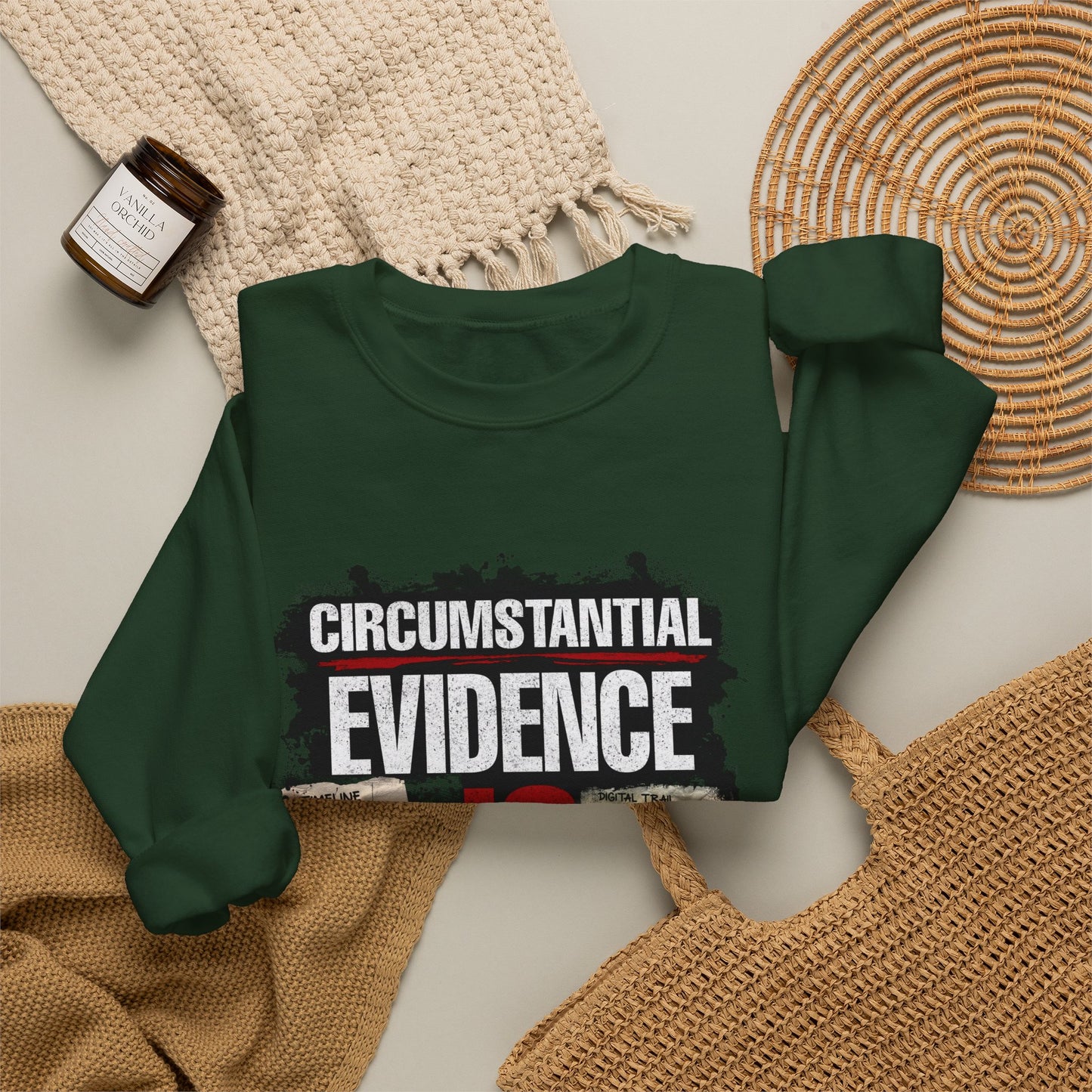 Circumstantial Evidence Is Evidence | True Crime Crewneck Sweatshirt