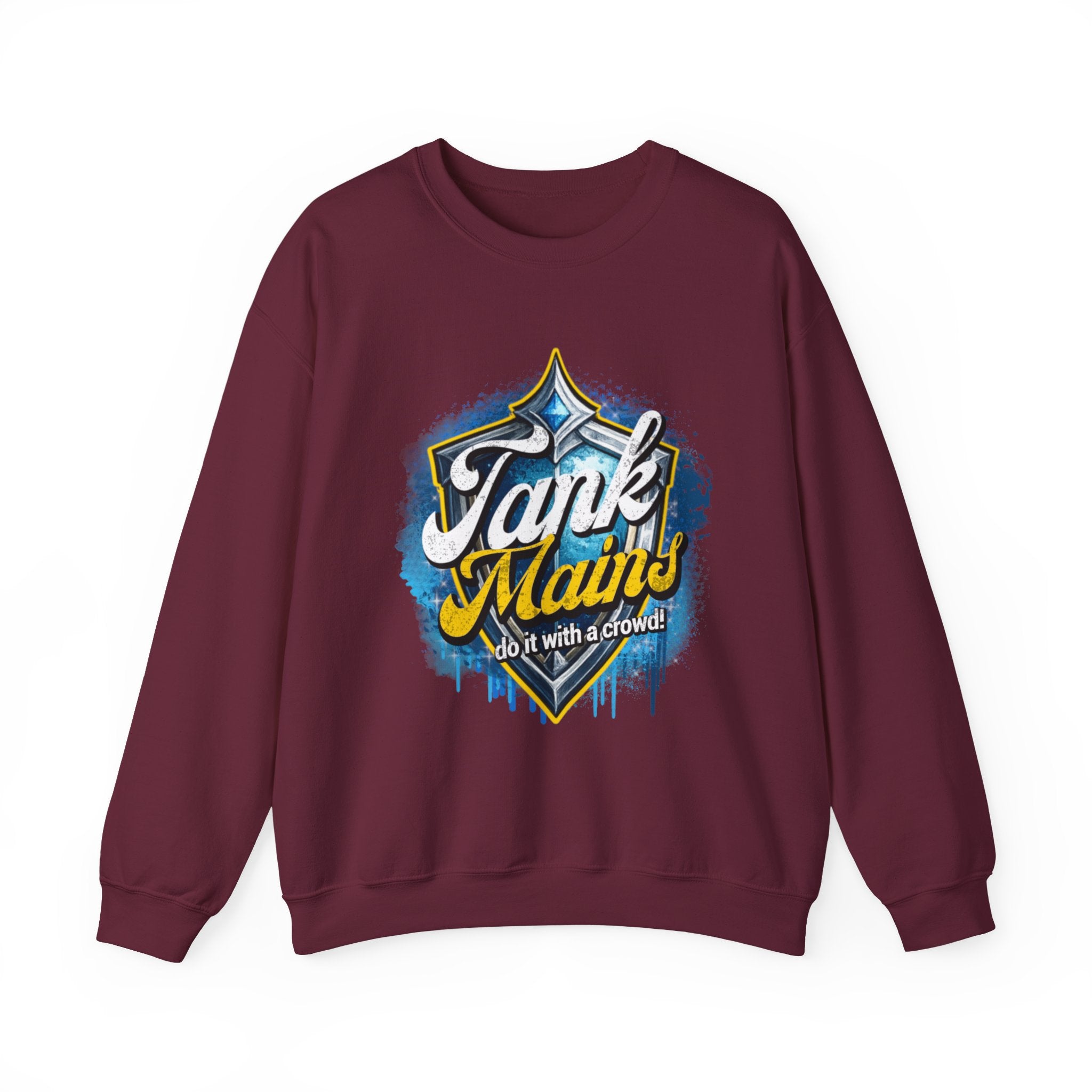 Tank Mains Crewneck Sweatshirt — Gamer Esports Graphic Pullover