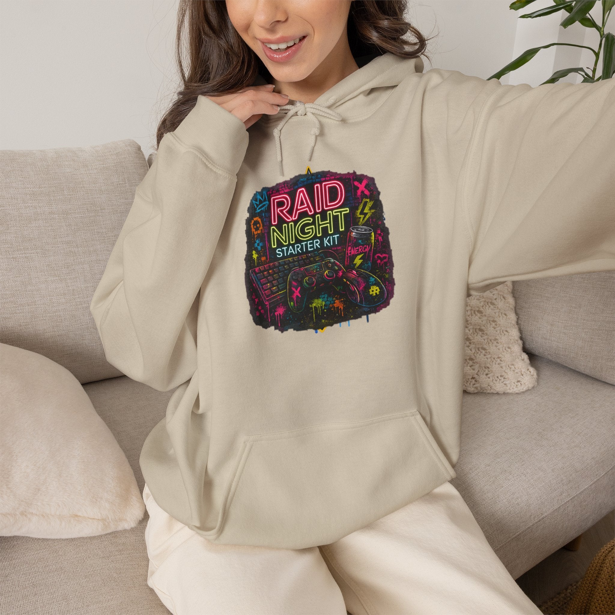 Raid Night Starter Kit | Retro Neon Gamer Hoodie