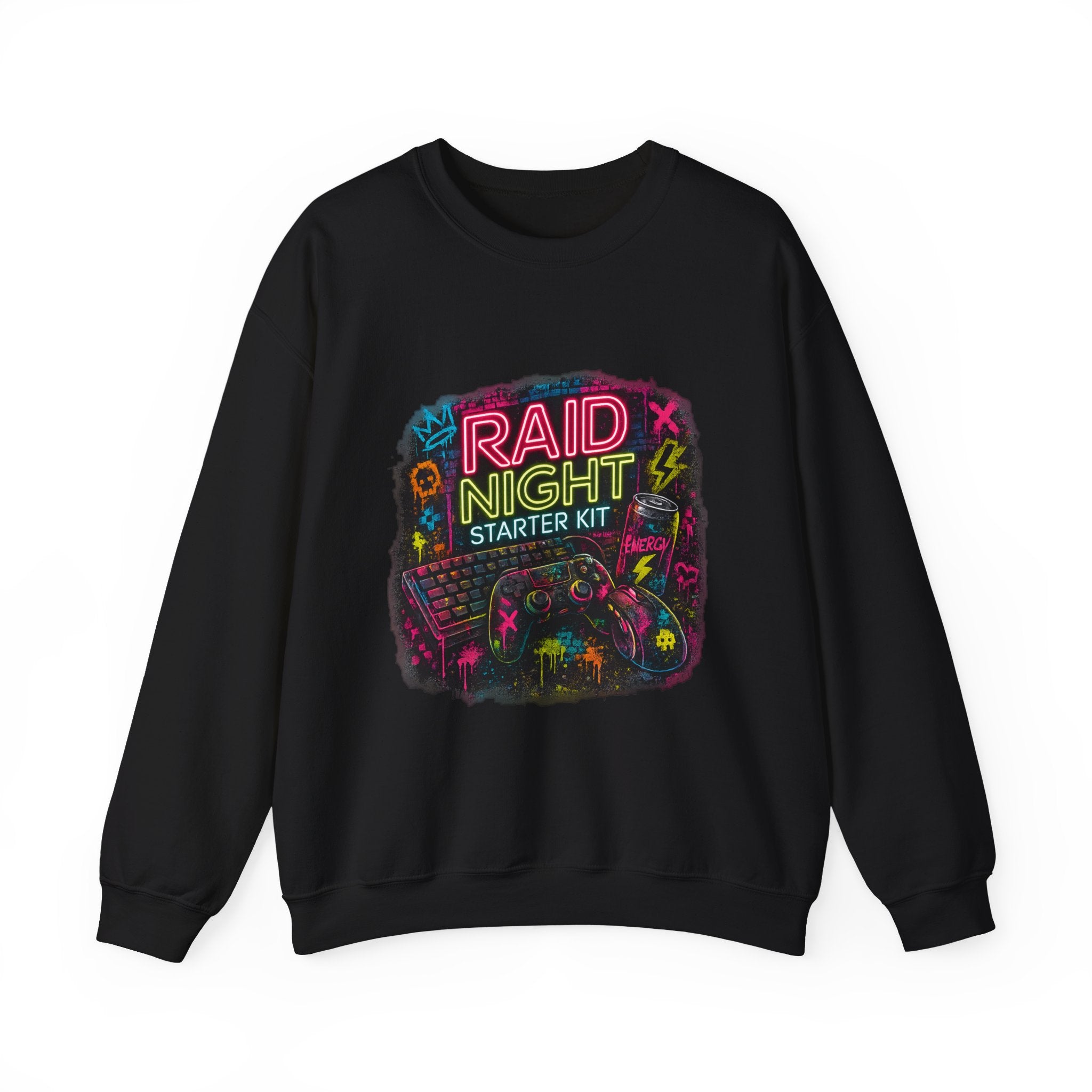 Raid Night Starter Kit | Retro Neon Gamer Sweatshirt
