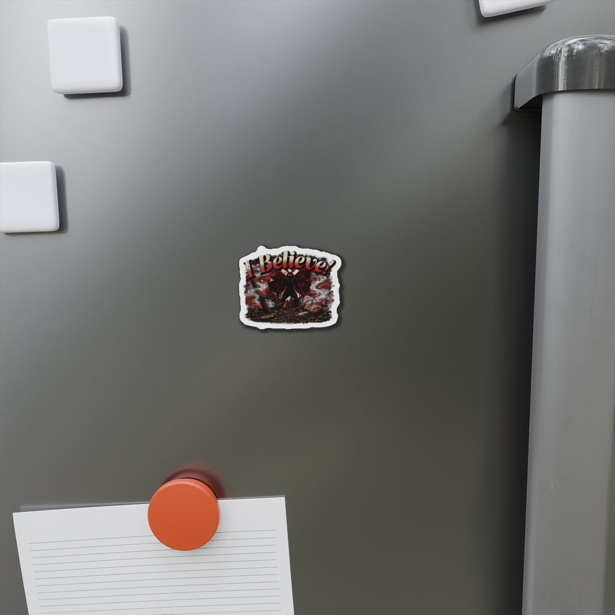 I Believe Mothman Cryptid Die-Cut Magnet