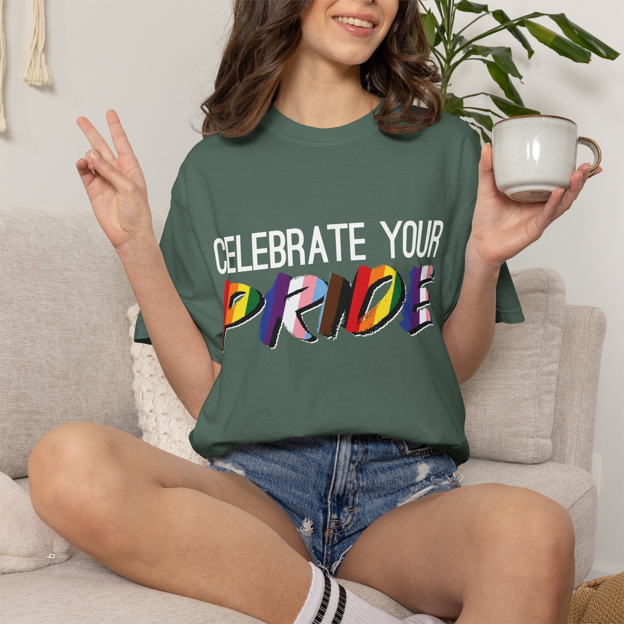 Celebrate Your Pride T-Shirt — Rainbow LGBTQ+ Pride Tee