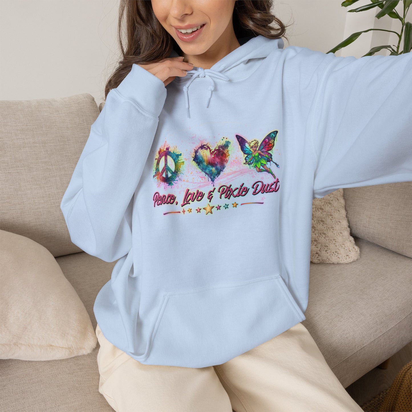 Peace, Love & Pixie Dust Fantasy Pullover Hoodie