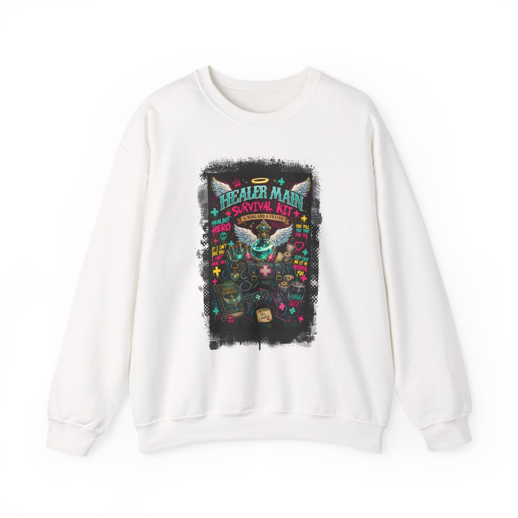 Healer Main Survival Kit | Fantasy Gamer Sweatshirt
