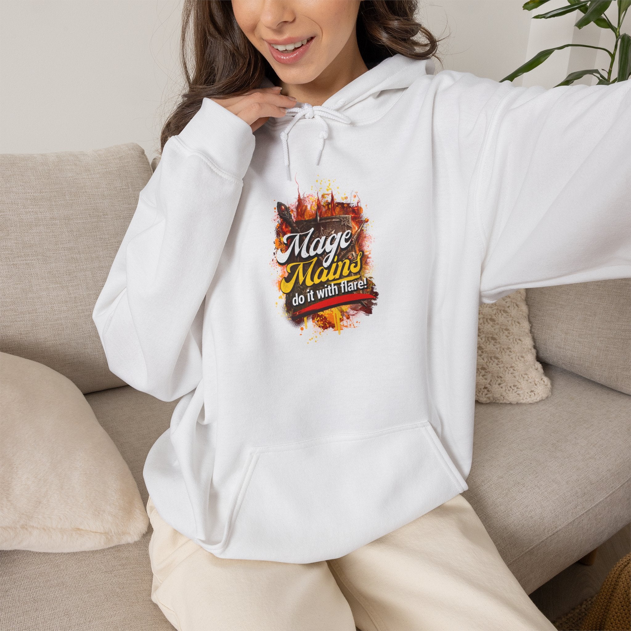 Mage Mains Do it with Flare | Gaming, E-Sports Hoodie