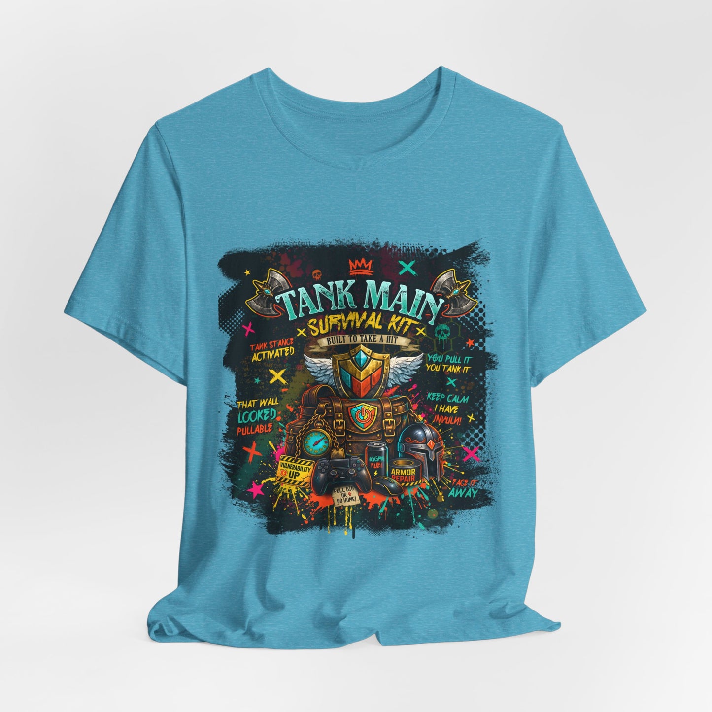 Tank Main Survival Kit – MMORPG Gamer T-Shirt