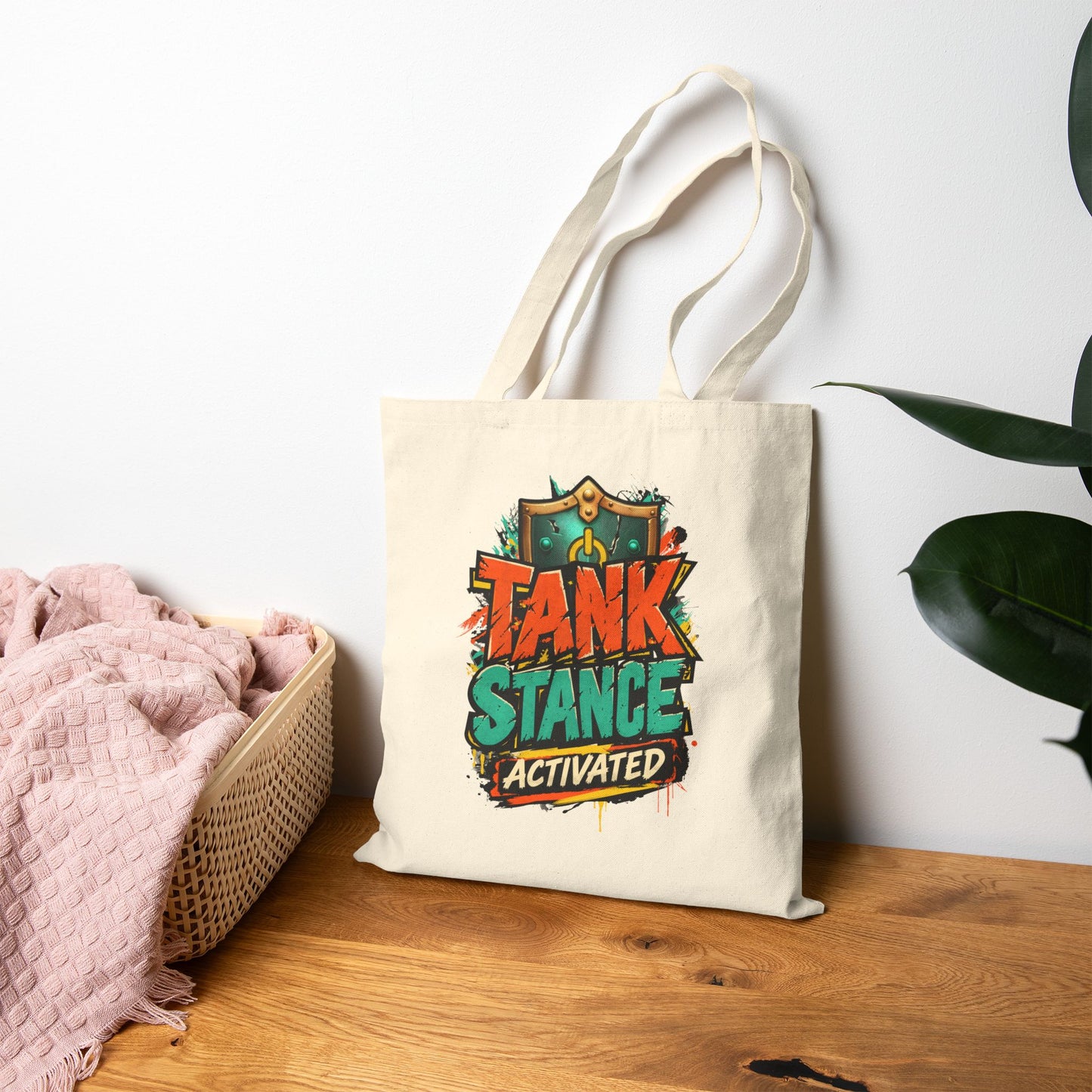 Tank Stance Activated Gamer Tote Bag – Neon Graffiti Tank Main Bag