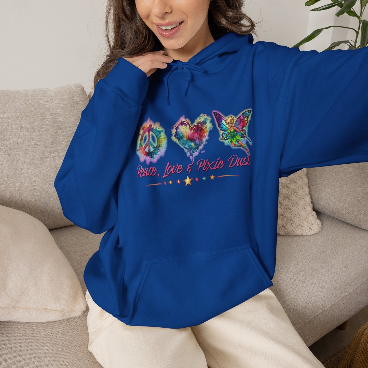 Peace, Love & Pixie Dust Fantasy Pullover Hoodie