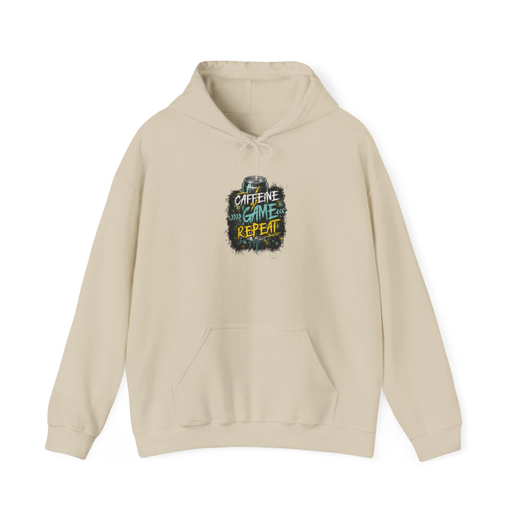 Caffeine Game Repeat | Gaming, E-Sports Hoodie