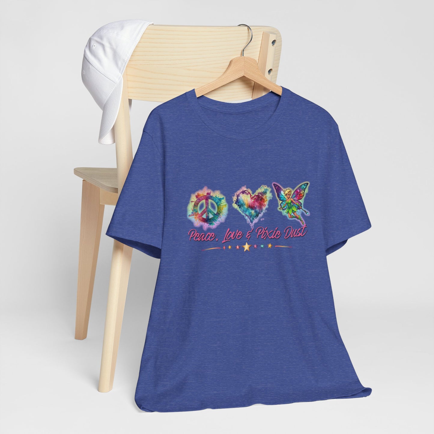 Peace, Love & Pixie Dust Watercolor Fantasy T-Shirt