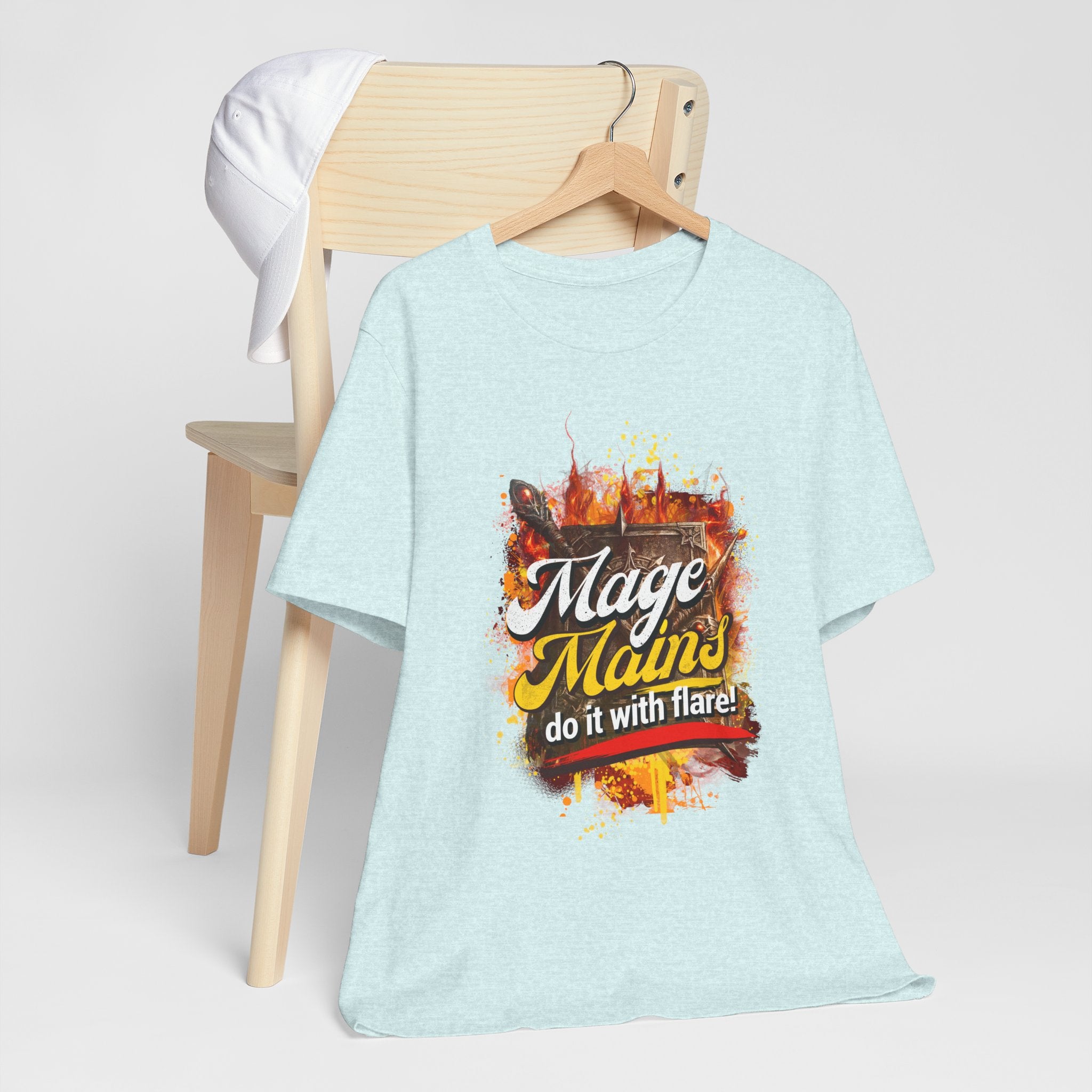 Mage Mains Tee — "Do It With Flare!" Fantasy Gamer Spellcaster T-Shirt