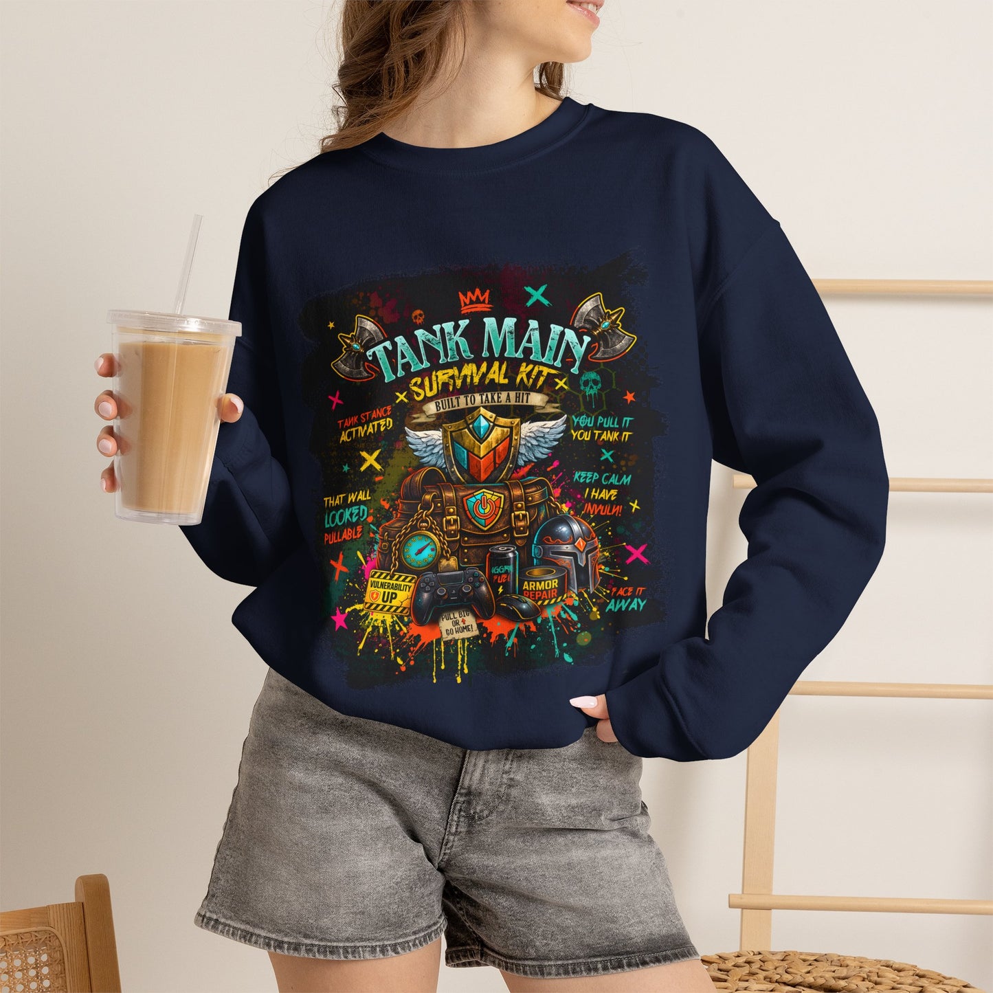 Tank Main Survival Kit | Fantasy Gamer Sweatshirt