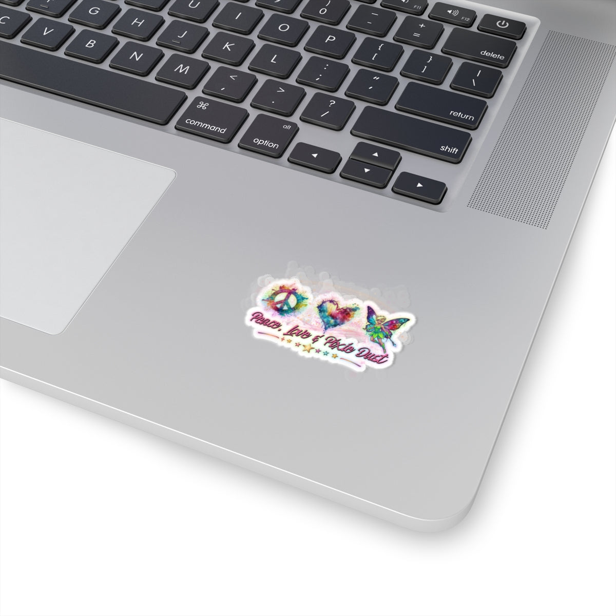 Peace, Love & Pixie Dust Fantasy Watercolor Vinyl Sticker